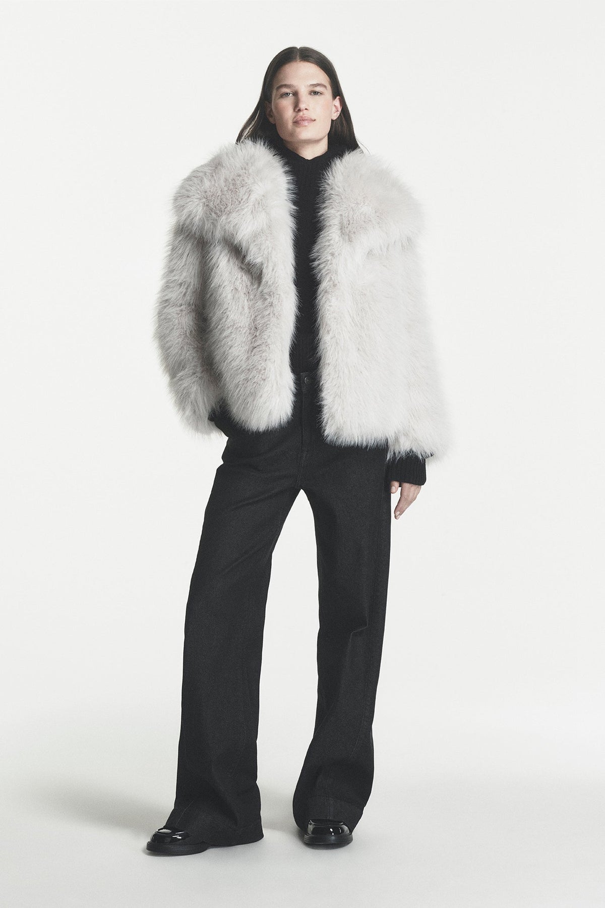 SHORT FAUX FUR JACKET