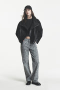 MID-RISE RHINESTUD RELAXED STRAIGHT JEAN