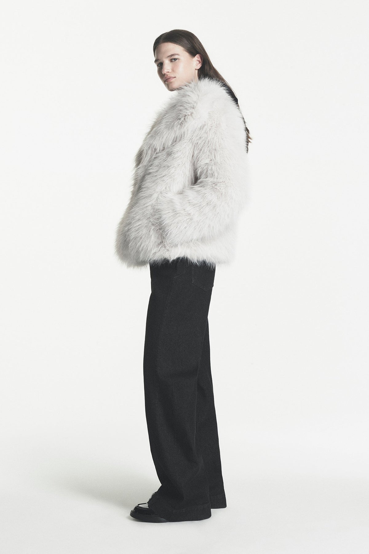 SHORT FAUX FUR JACKET