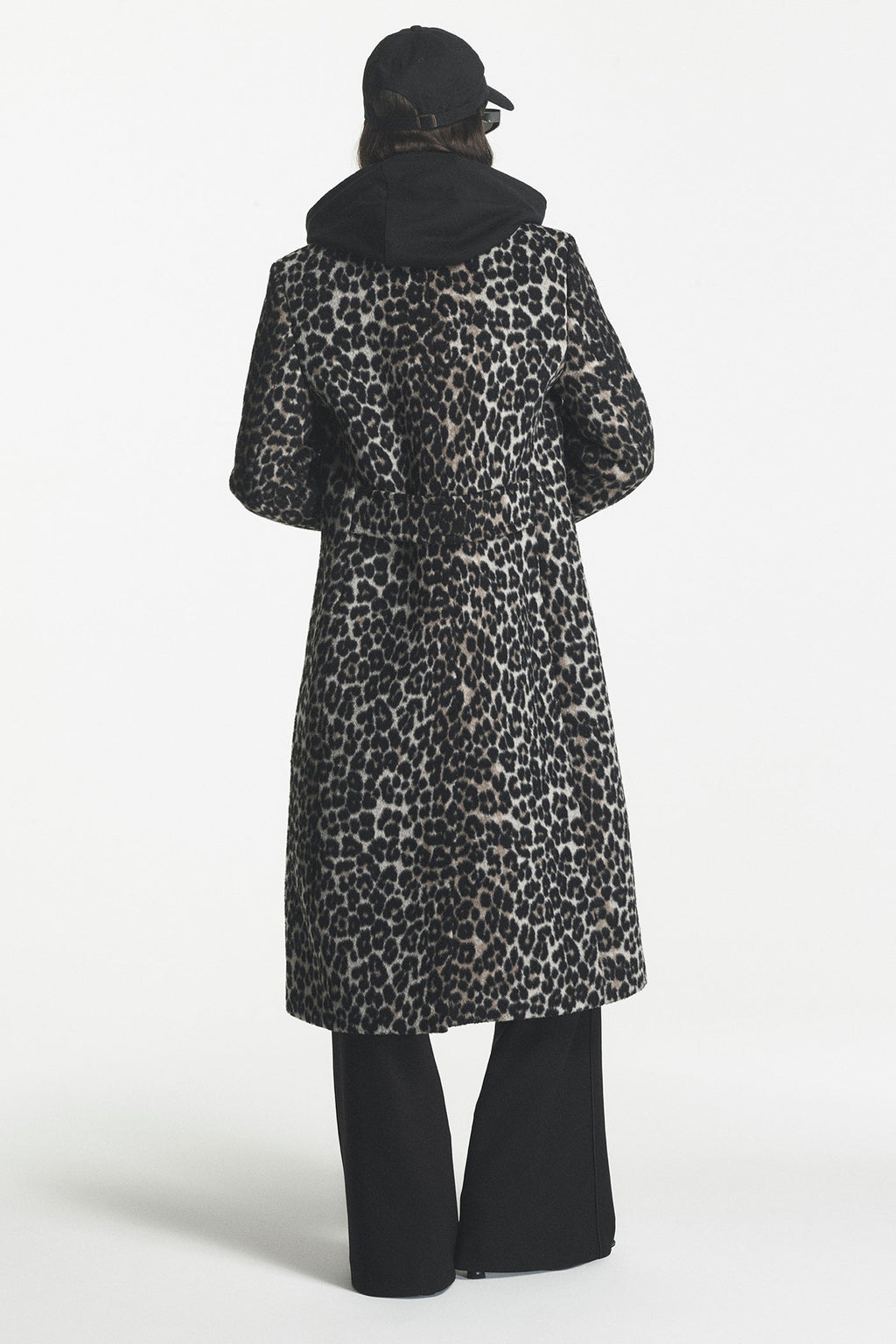 SINGLE BREASTED BOUCLÉ WOOL-BLEND COAT