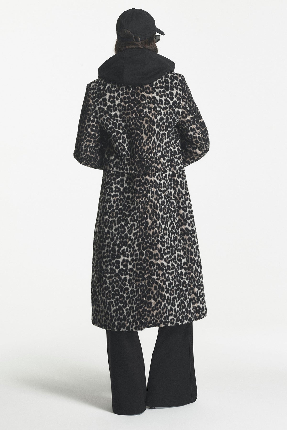 SINGLE BREASTED BOUCLÉ WOOL-BLEND COAT