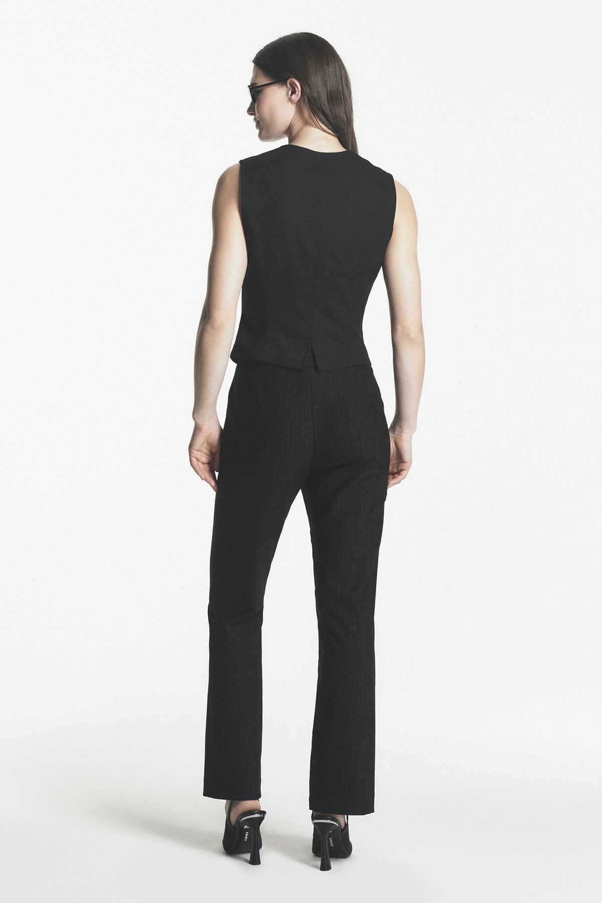 PINSTRIPE STRAIGHT LEG TROUSER