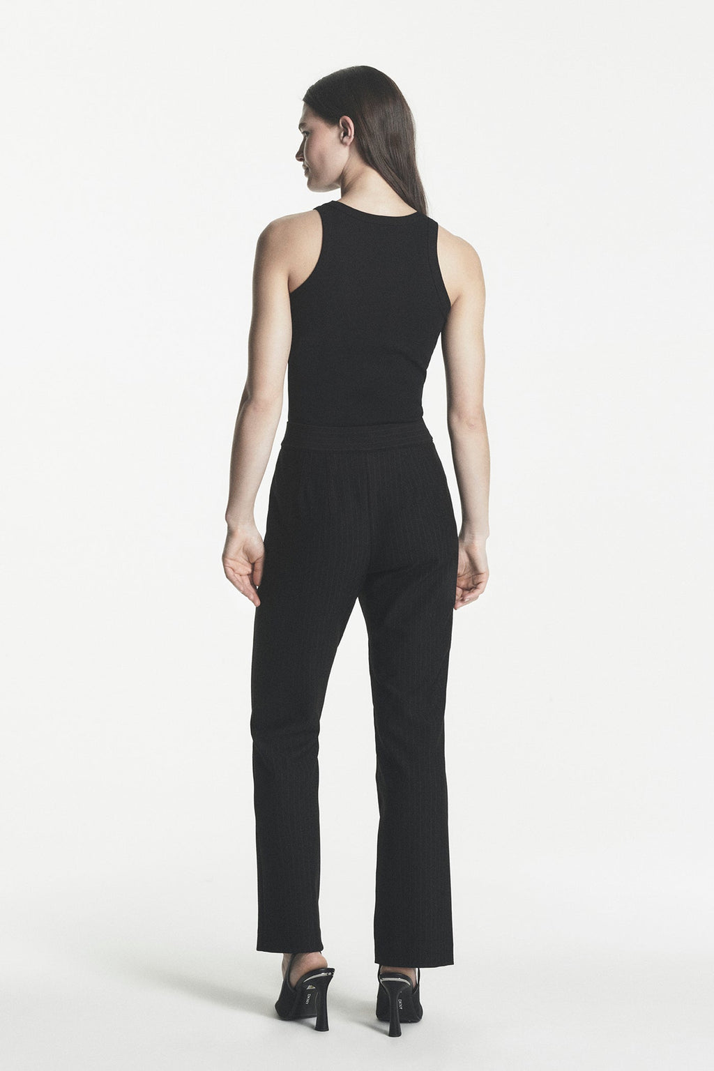 HIGH-RISE PINSTRIPE PANT