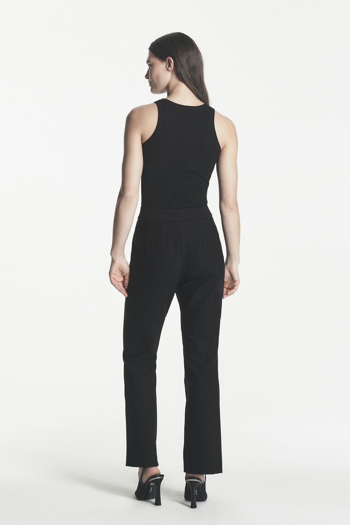 HIGH-RISE PINSTRIPE PANT