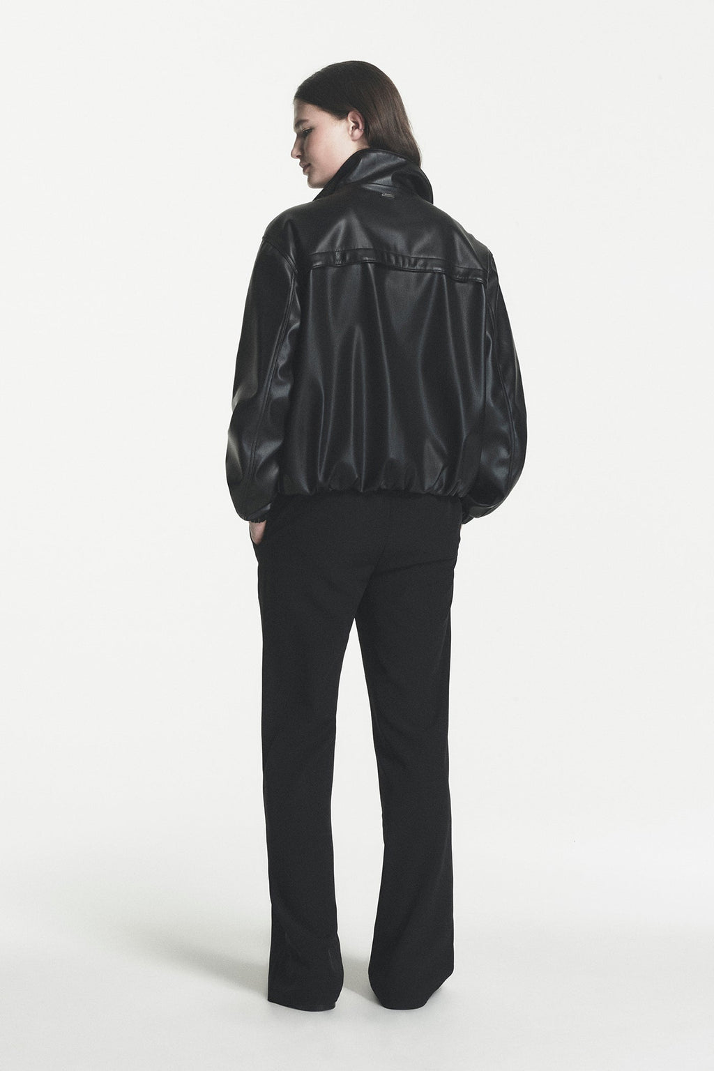 VEGAN LEATHER BOMBER