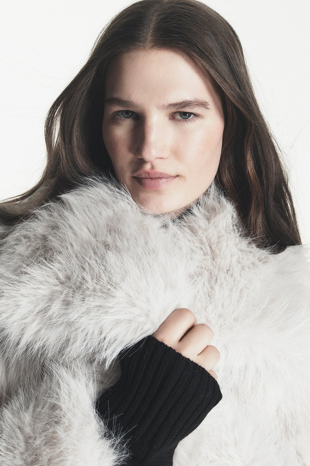 SHORT FAUX FUR JACKET