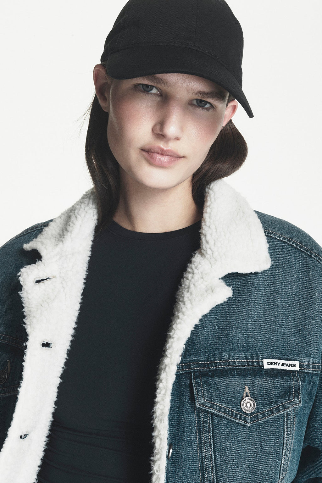 SHERPA COLLAR DENIM TRUCKER JACKET