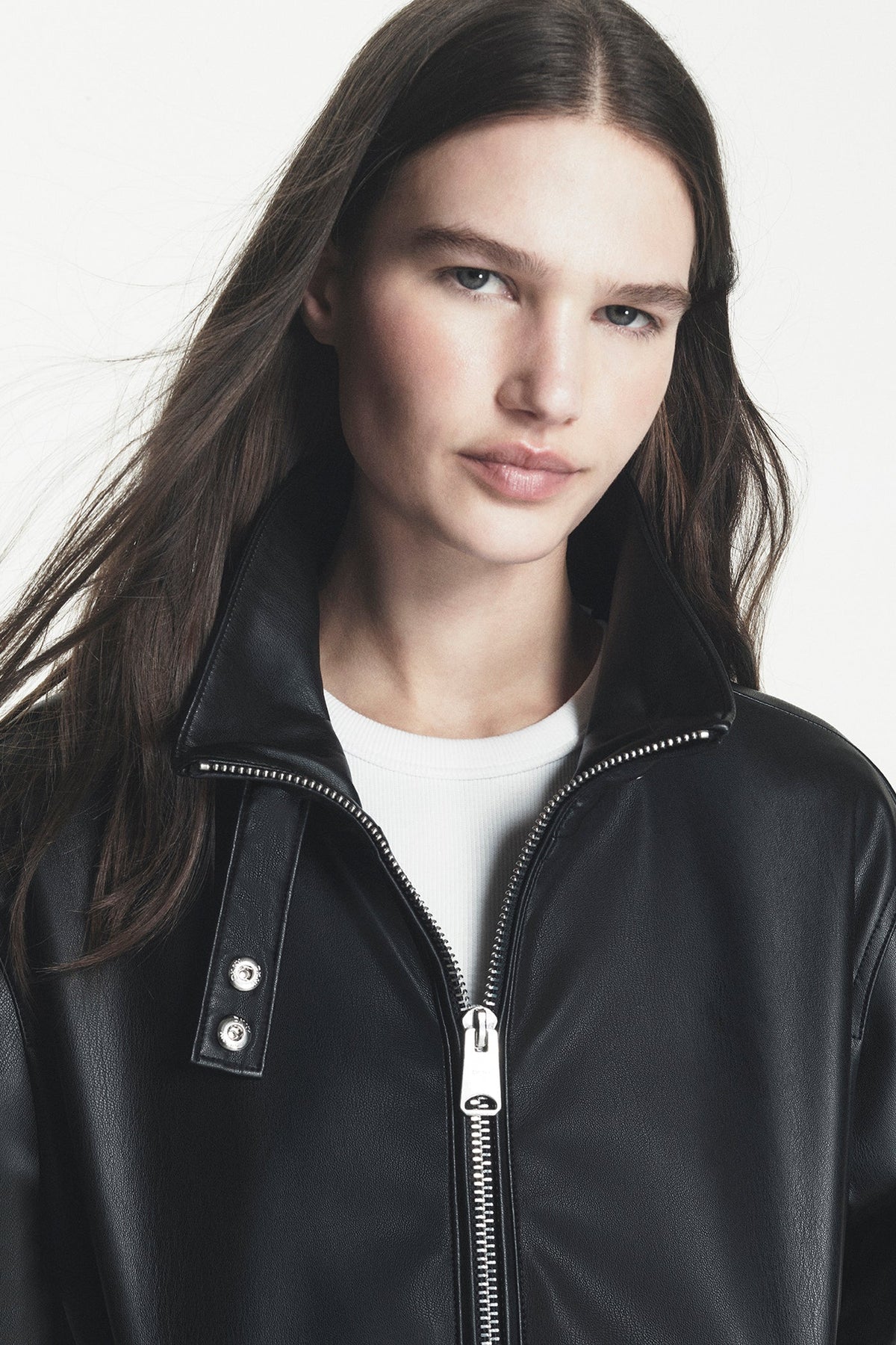 VEGAN LEATHER BOMBER