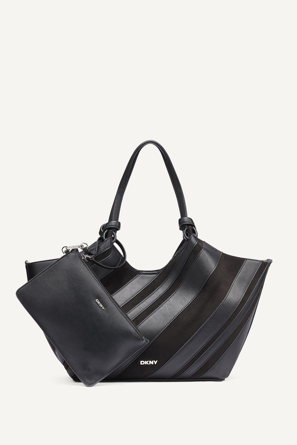 PAULA MEDIUM STRIPED COMMUTER TOTE