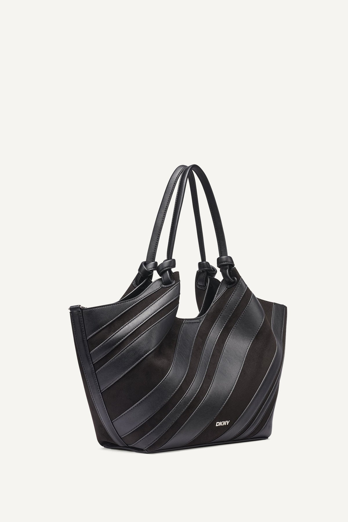 PAULA MEDIUM STRIPED COMMUTER TOTE