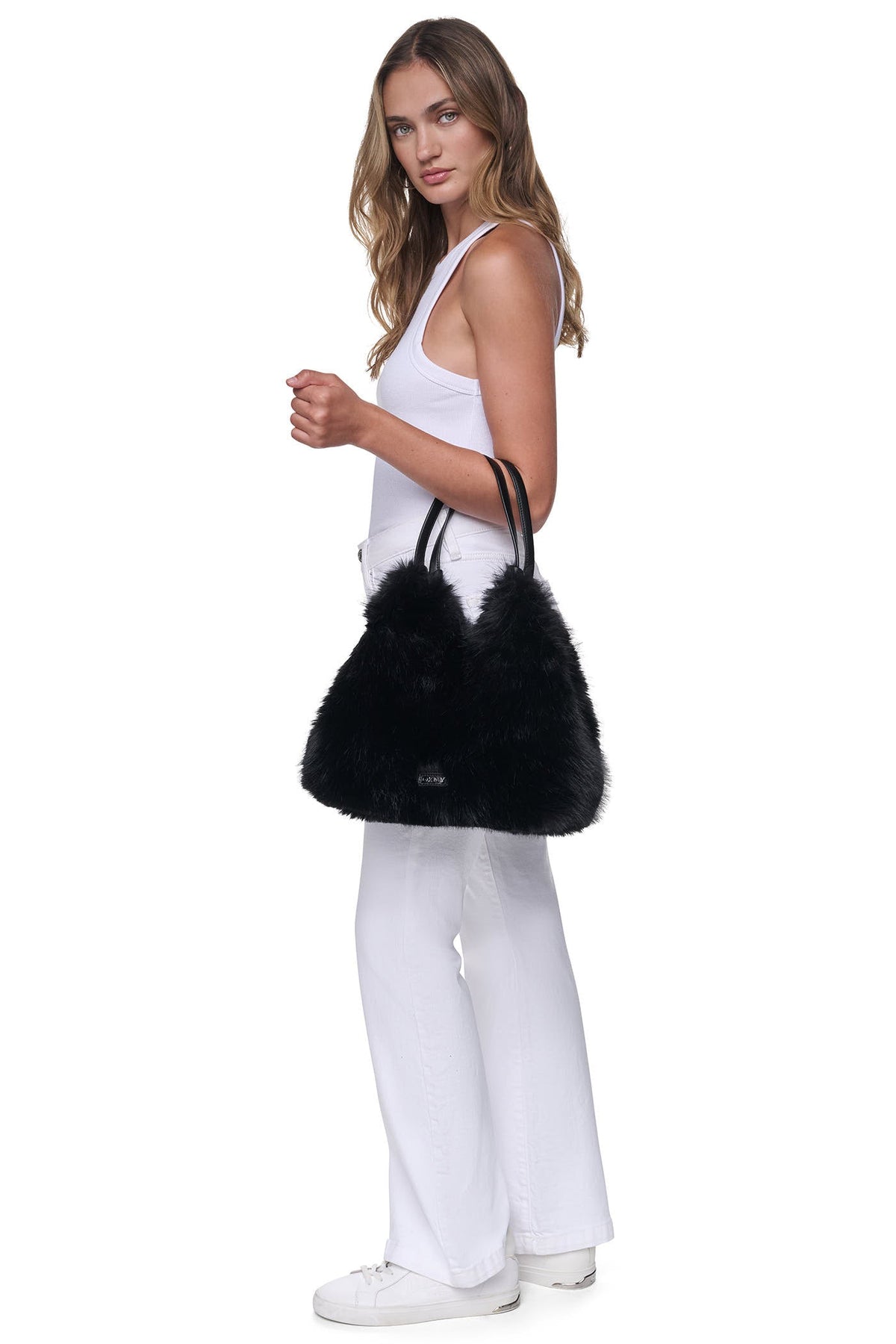 PAULA MEDIUM FAUX FUR TOTE