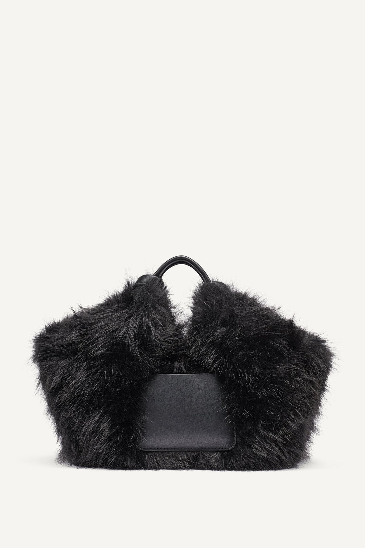 PAULA SMALL FAUX FUR TOTE