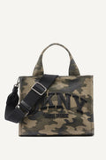 HADLEE SMALL LOGO-EMBROIDERED CAMO TOTE