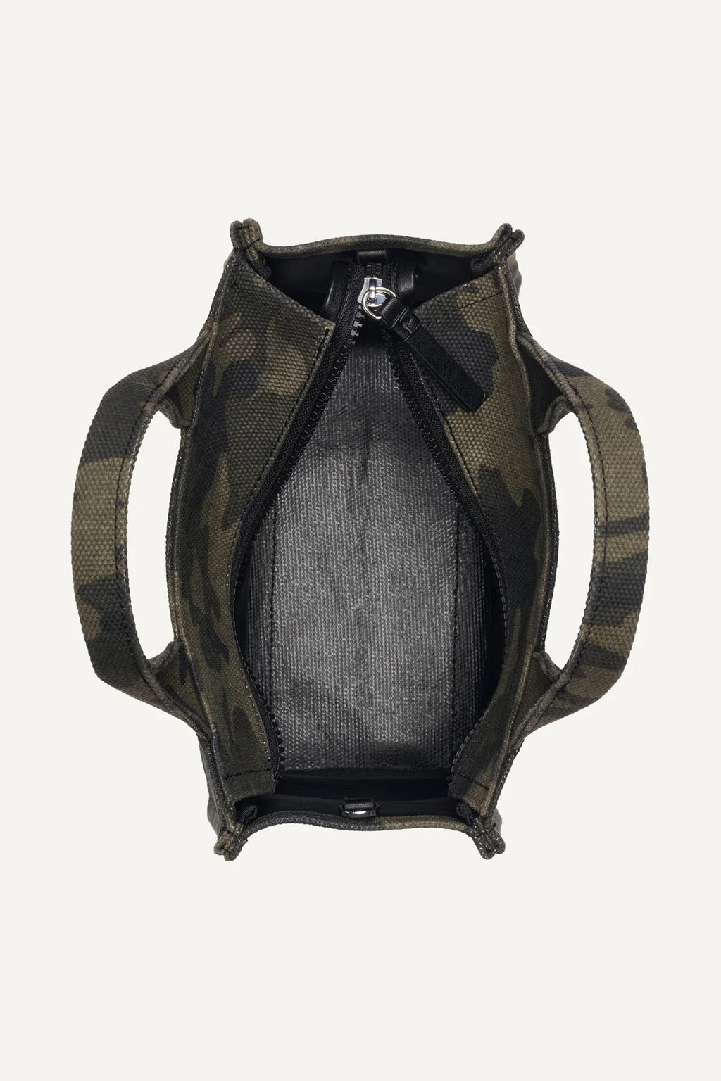 HADLEE SMALL LOGO-EMBROIDERED CAMO TOTE