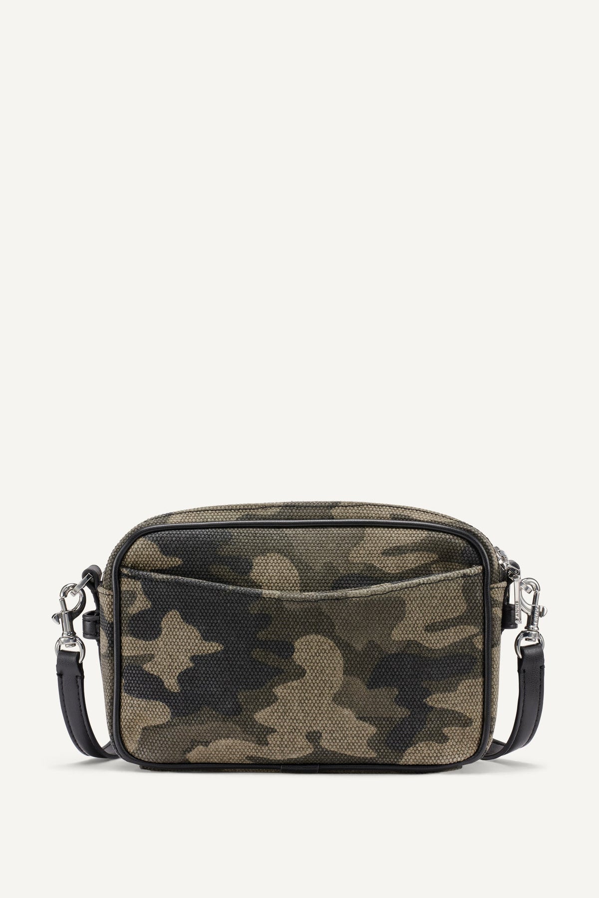 NELL LOGO-EMBOSSED CAMO CAMERA BAG