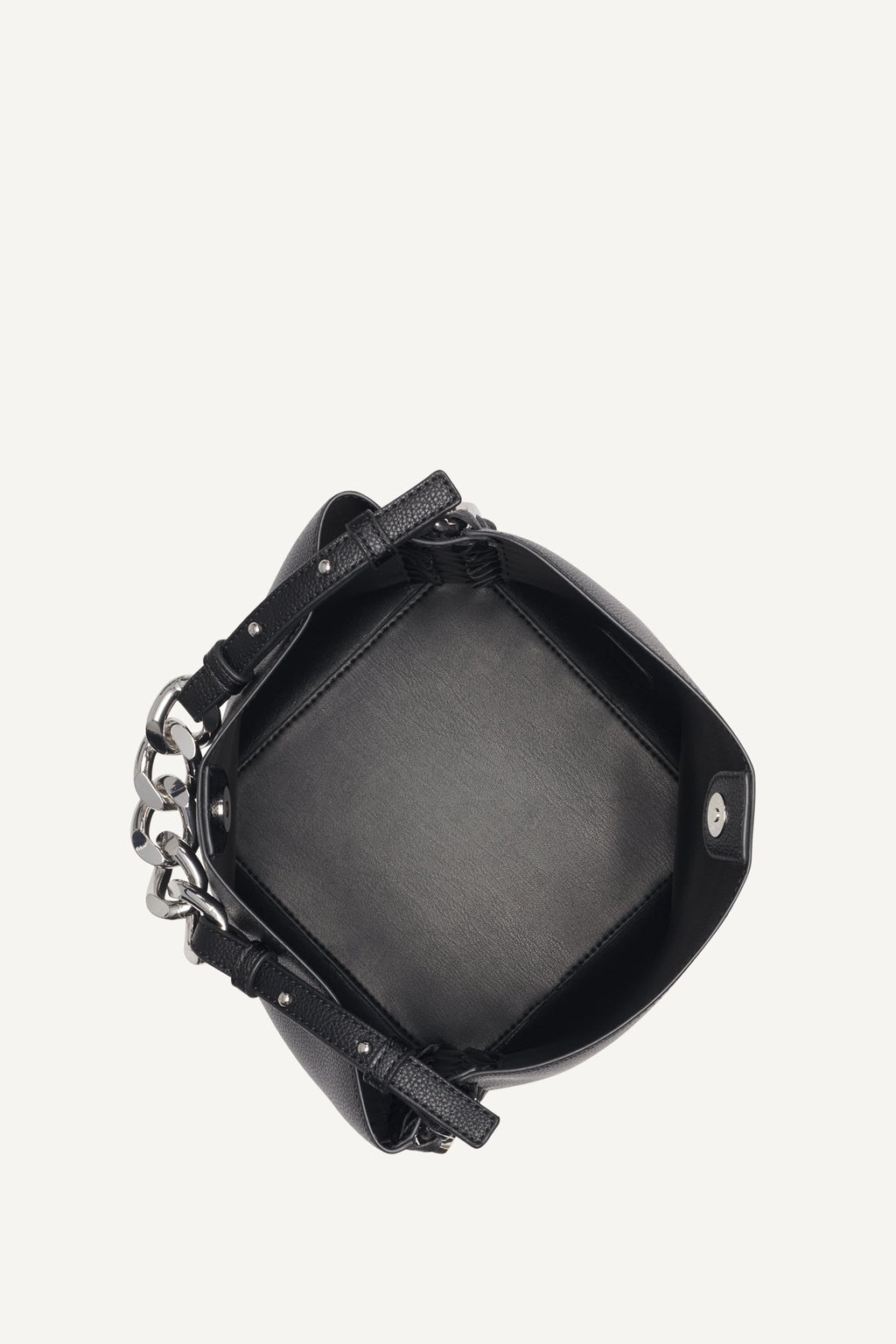 RIONA CHAIN-TRIMMED BUCKET BAG