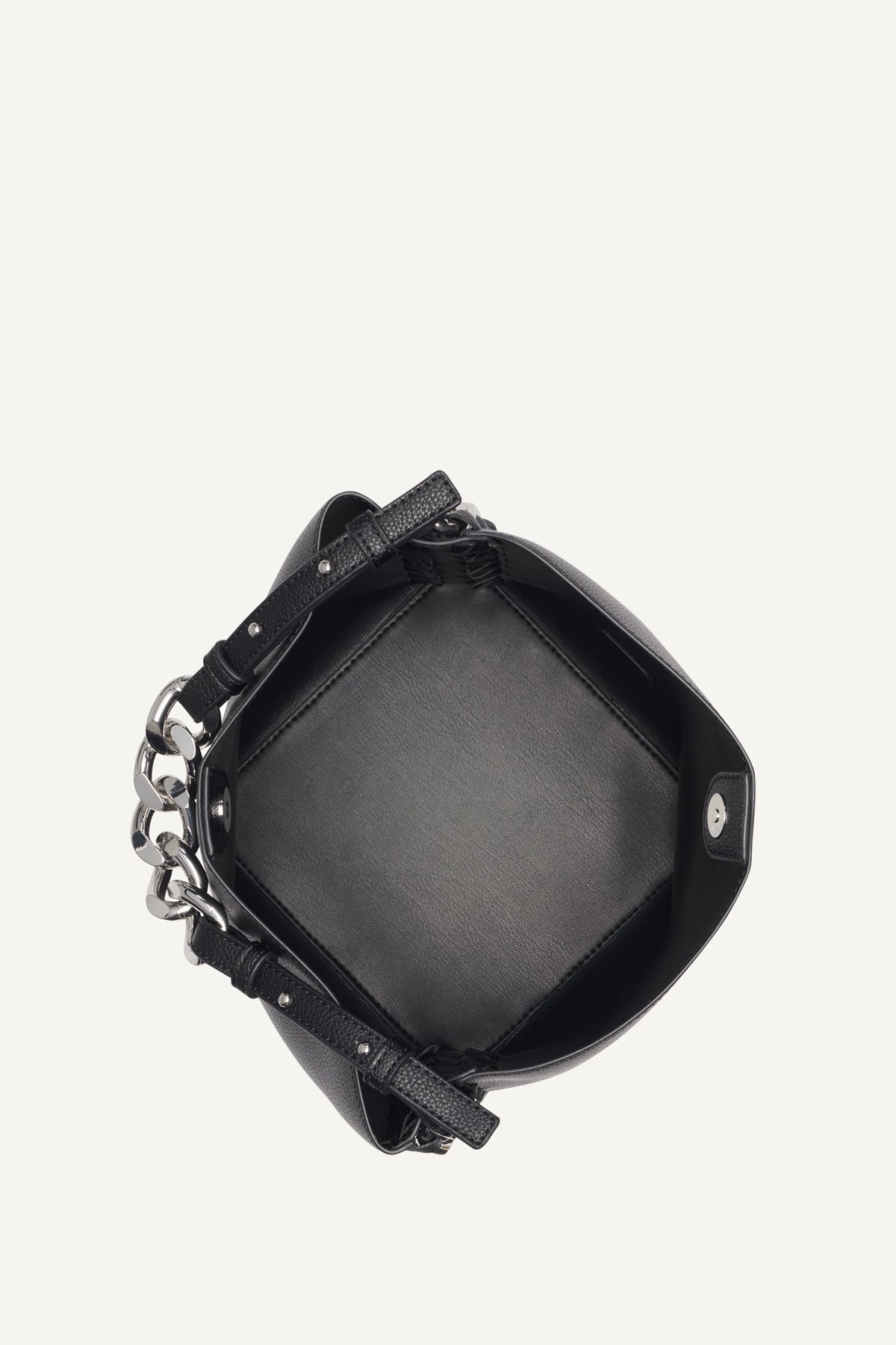 RIONA CHAIN-TRIMMED BUCKET BAG