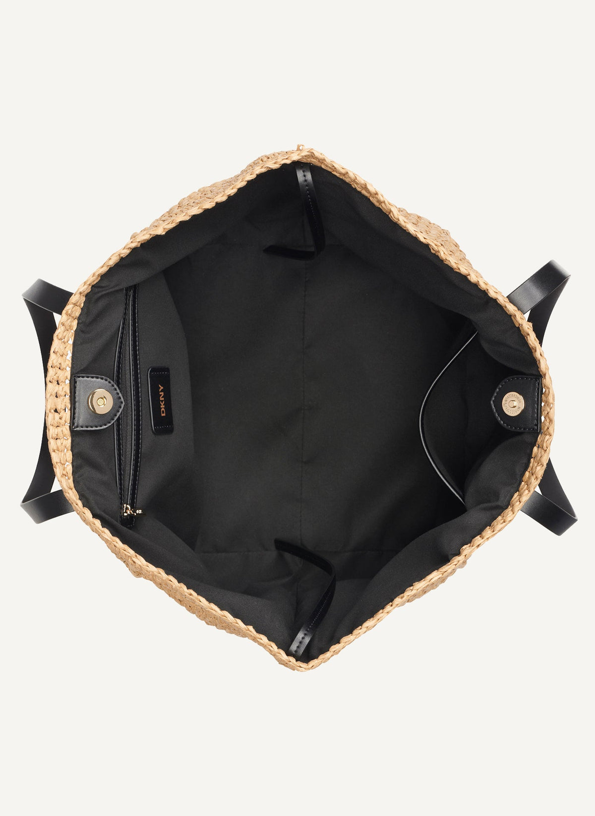 PALOMA CROCHET STRAW LOGO TOTE