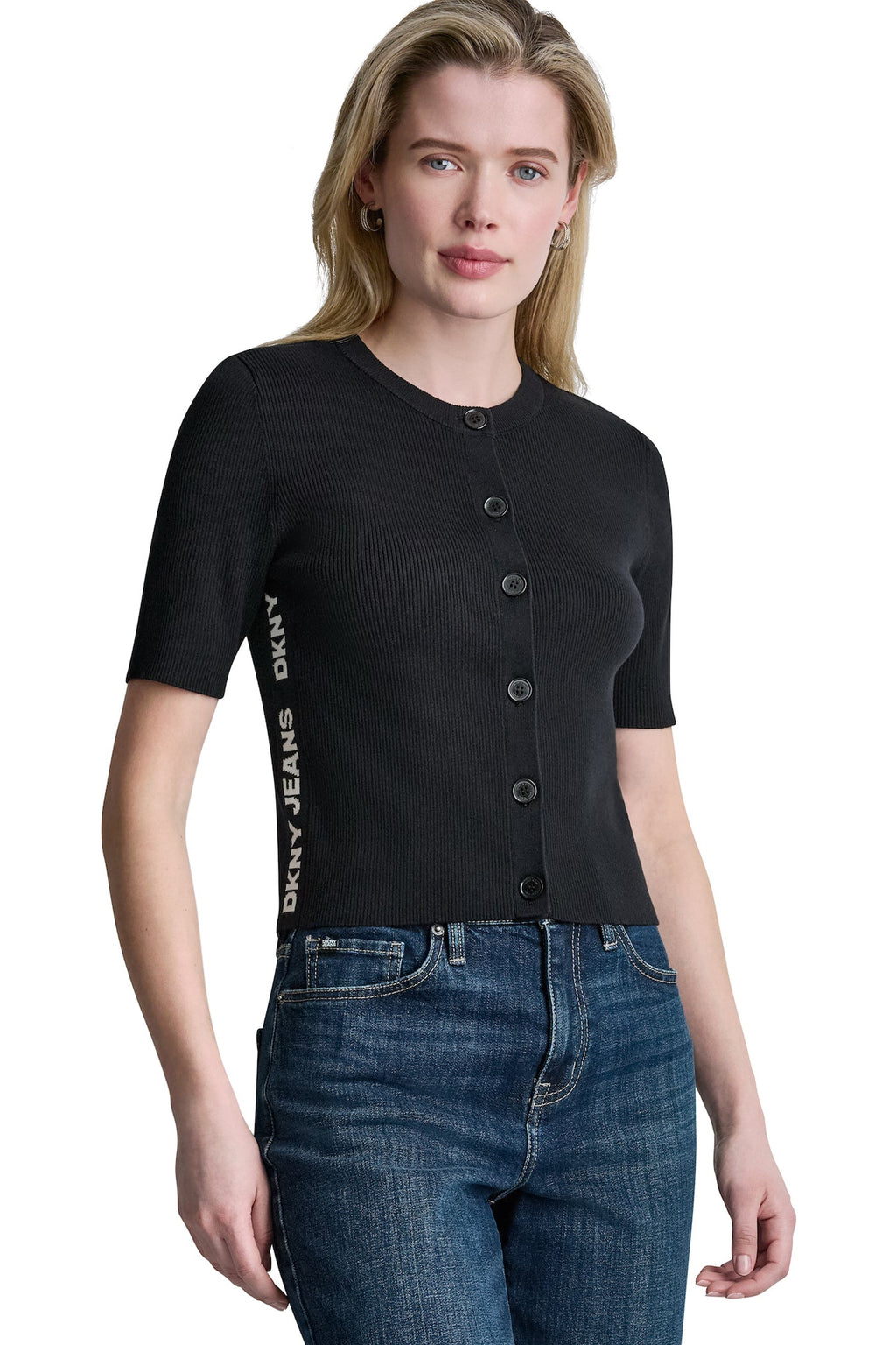 LOGO BUTTON CARDIGAN