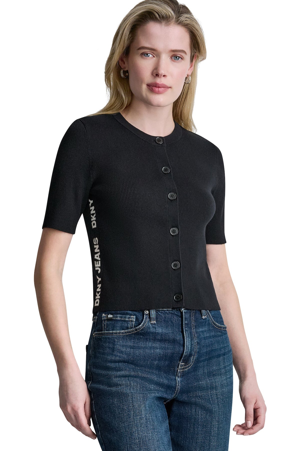 LOGO BUTTON CARDIGAN