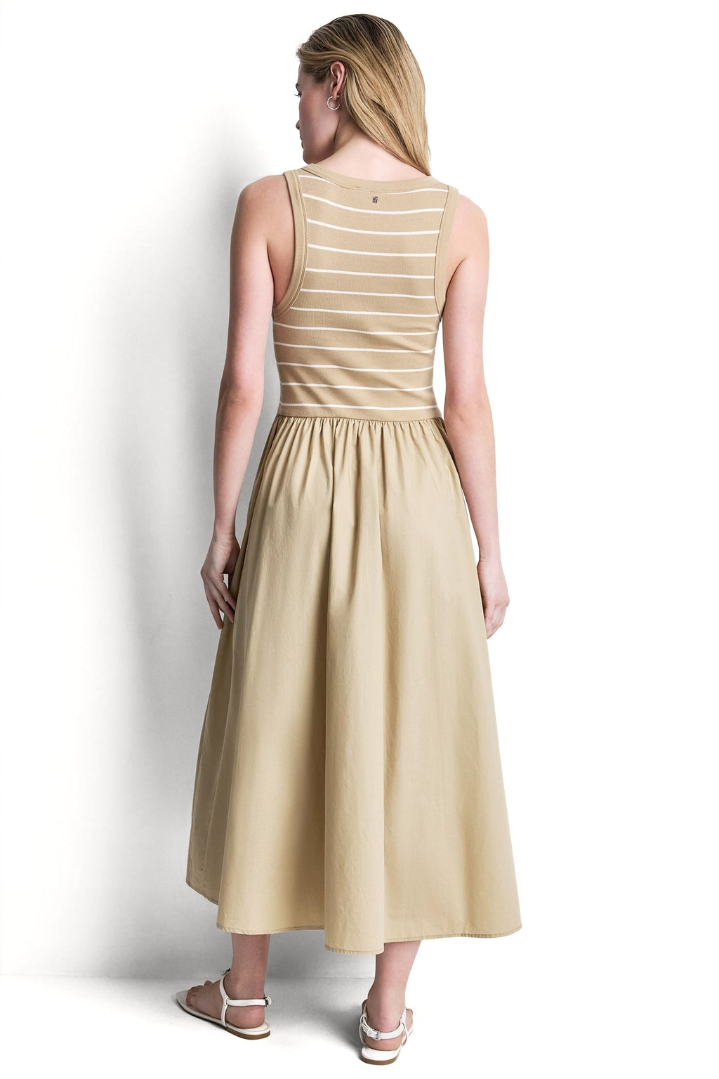 RIB HENLEY TANK MAXI DRESS