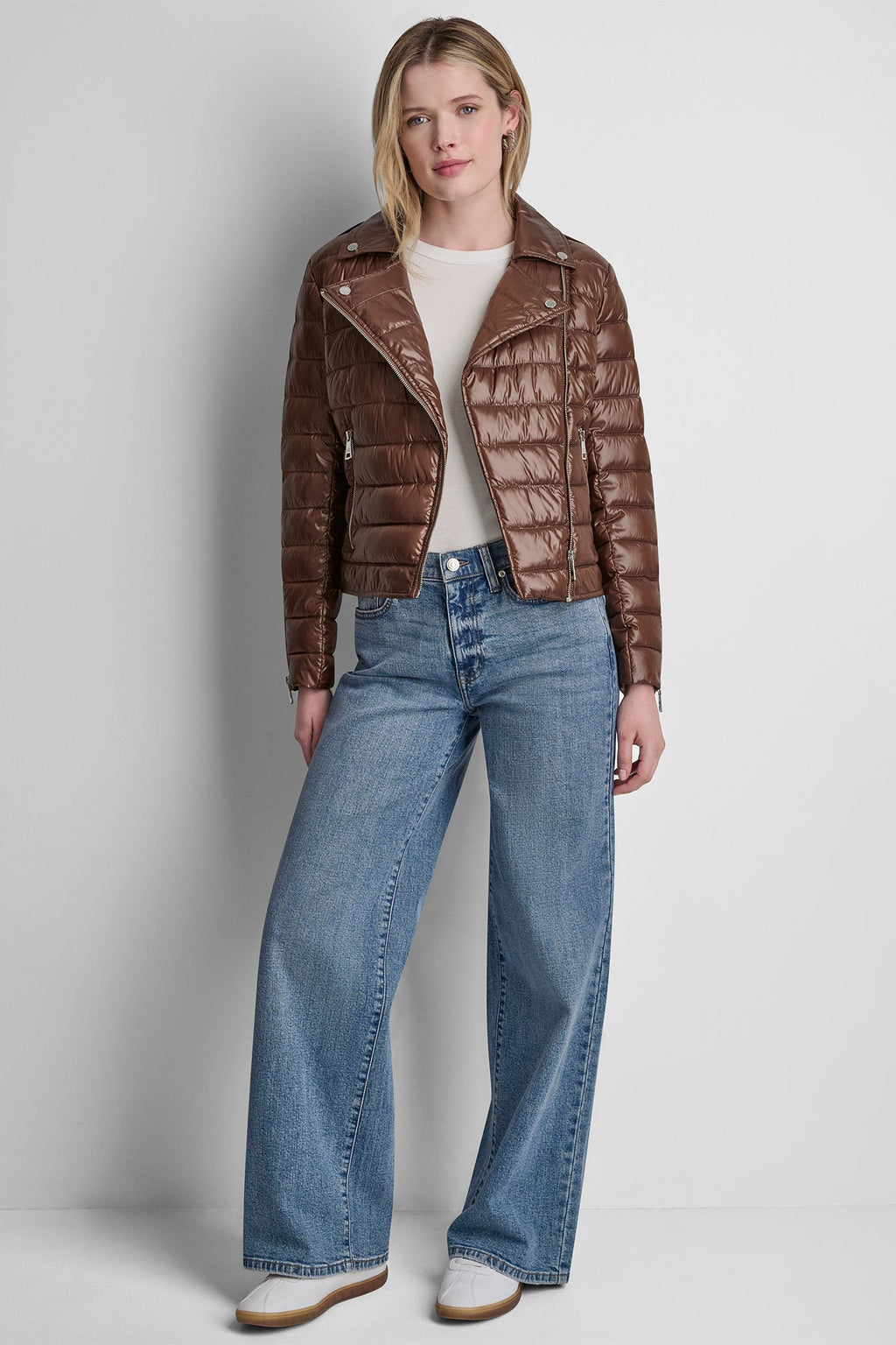 MOTO STYLE PUFFER JACKET