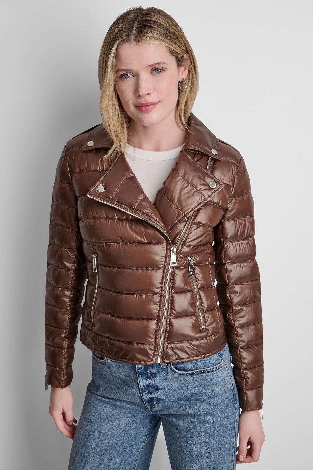 MOTO STYLE PUFFER JACKET