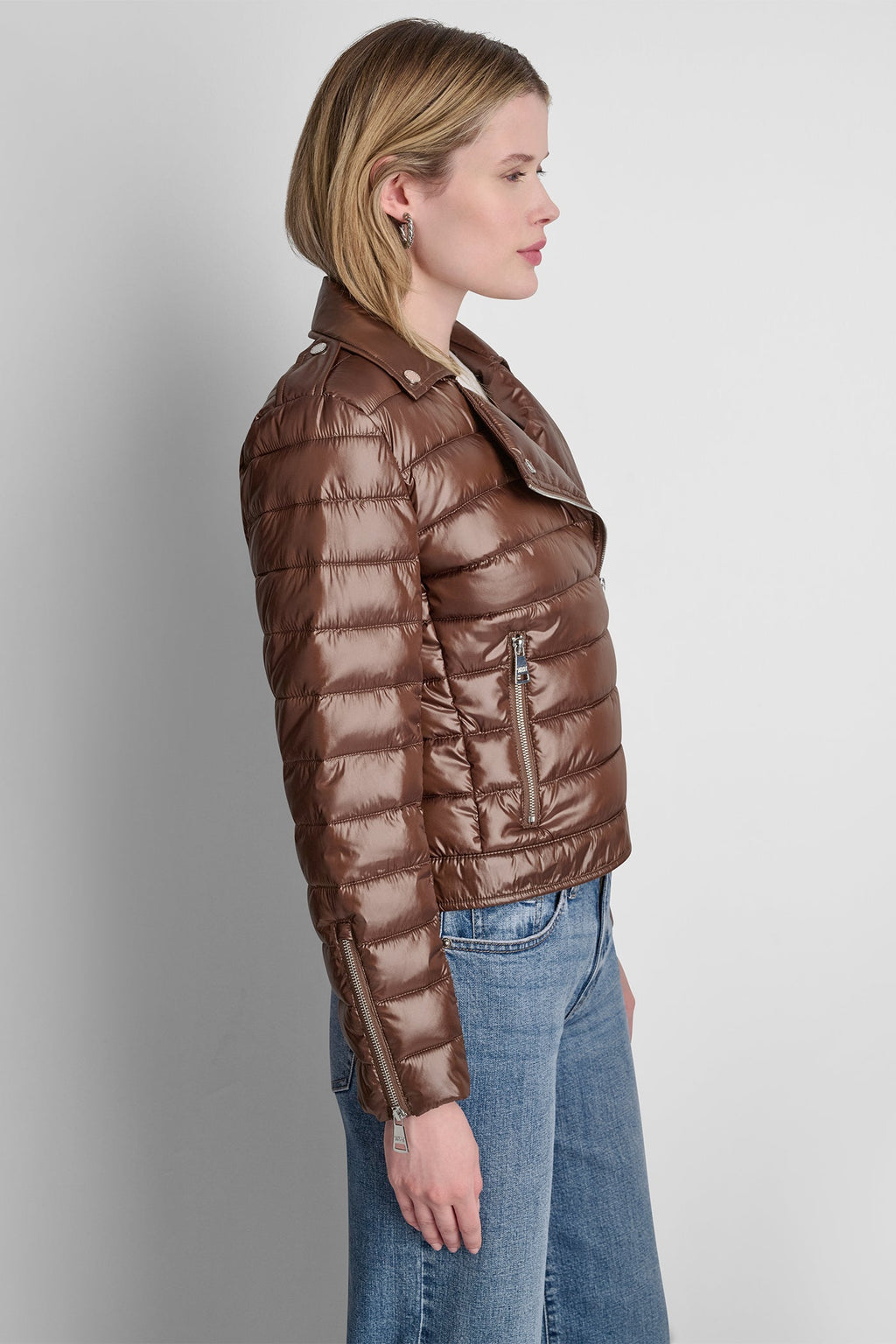 MOTO STYLE PUFFER JACKET