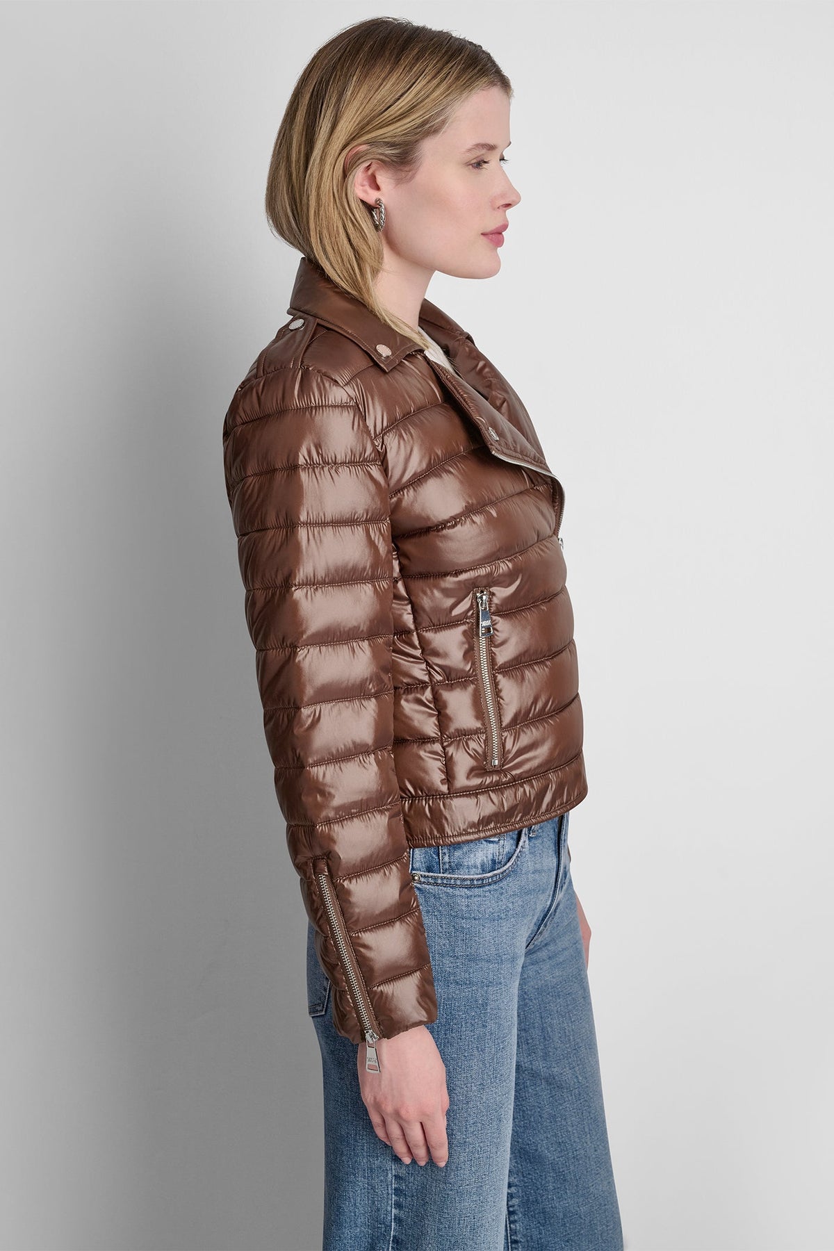 MOTO STYLE PUFFER JACKET
