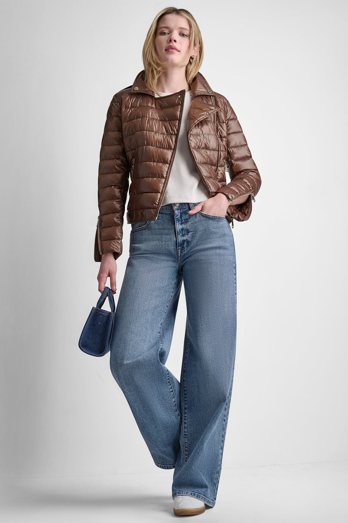 MOTO STYLE PUFFER JACKET