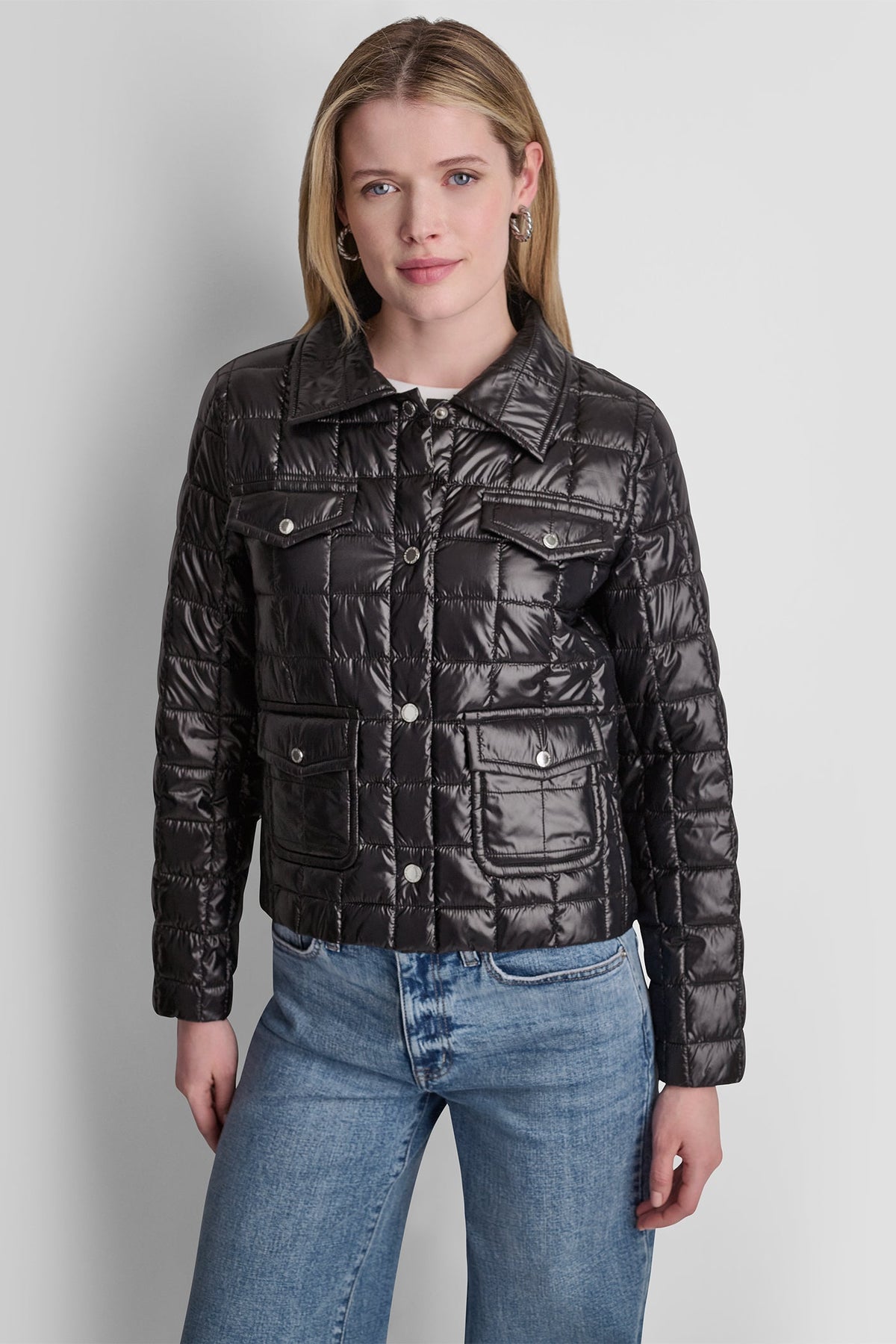 BOX QUILT PUFFER JACKET