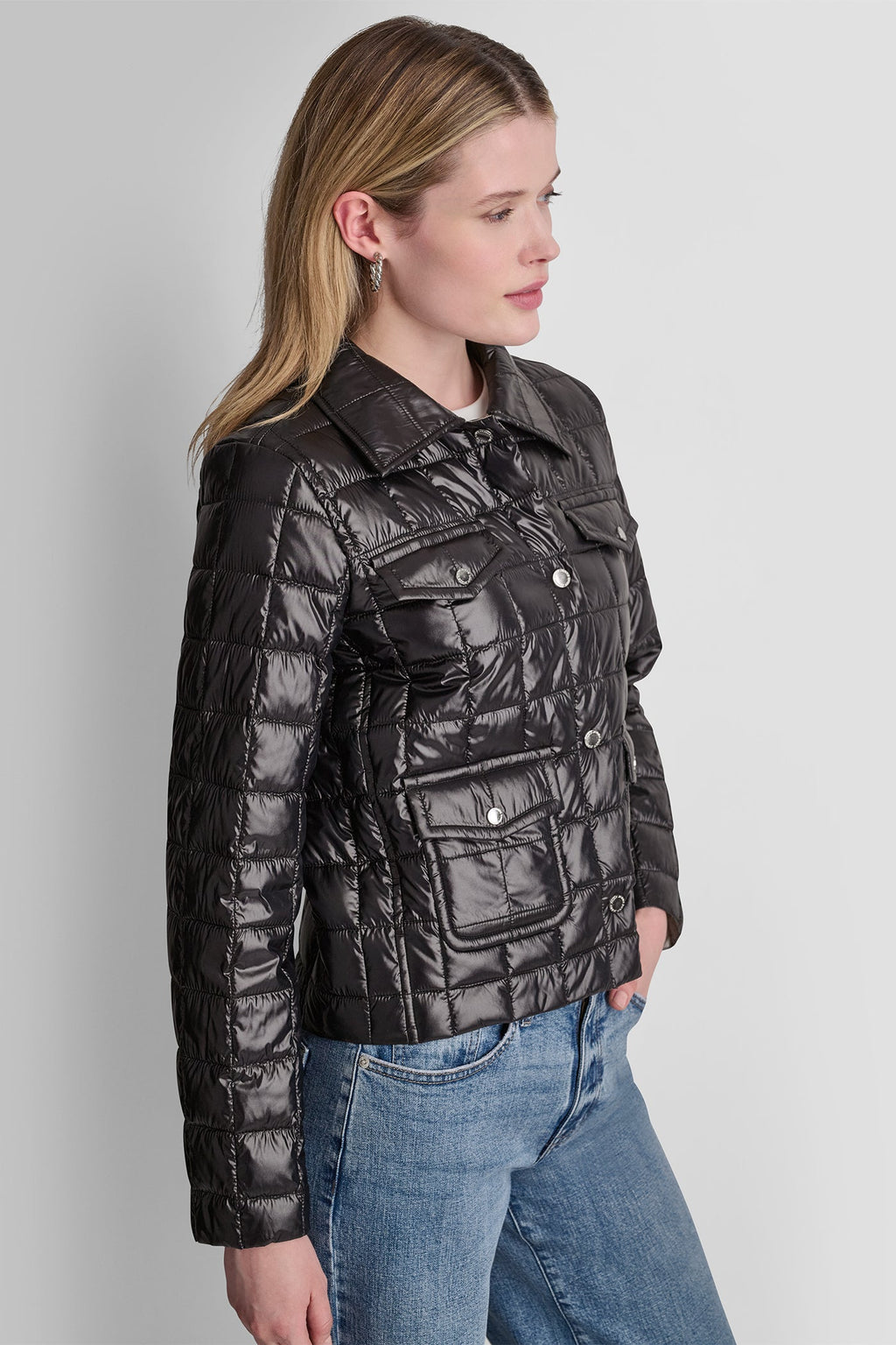 BOX QUILT PUFFER JACKET