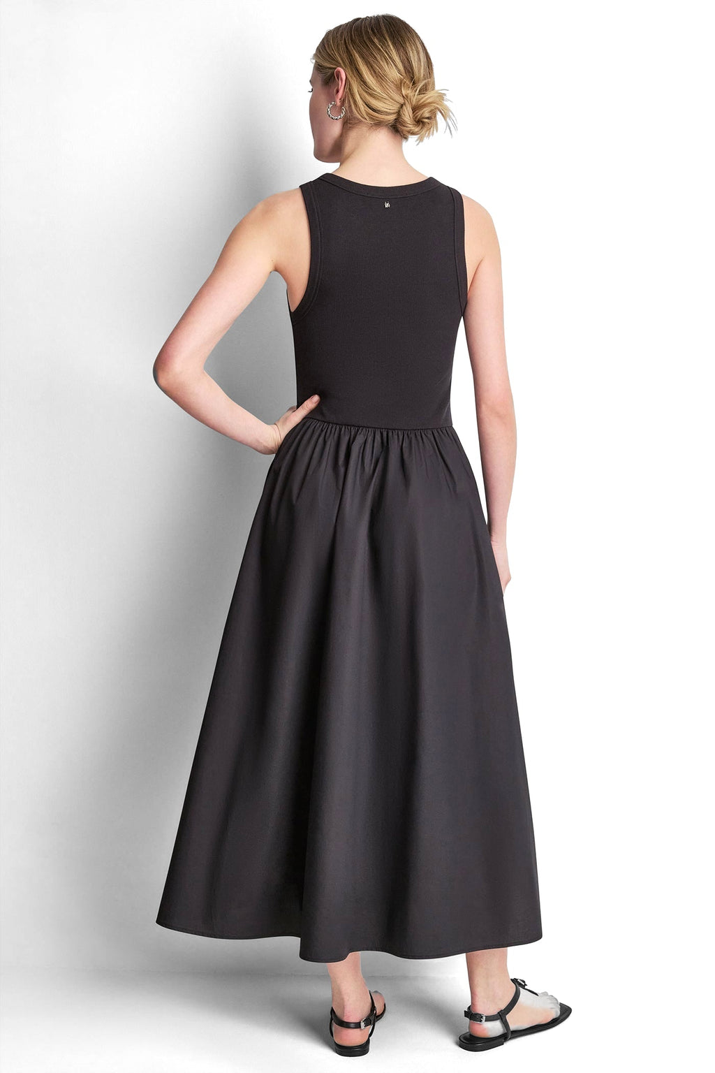 RIB HENLEY TANK MAXI DRESS
