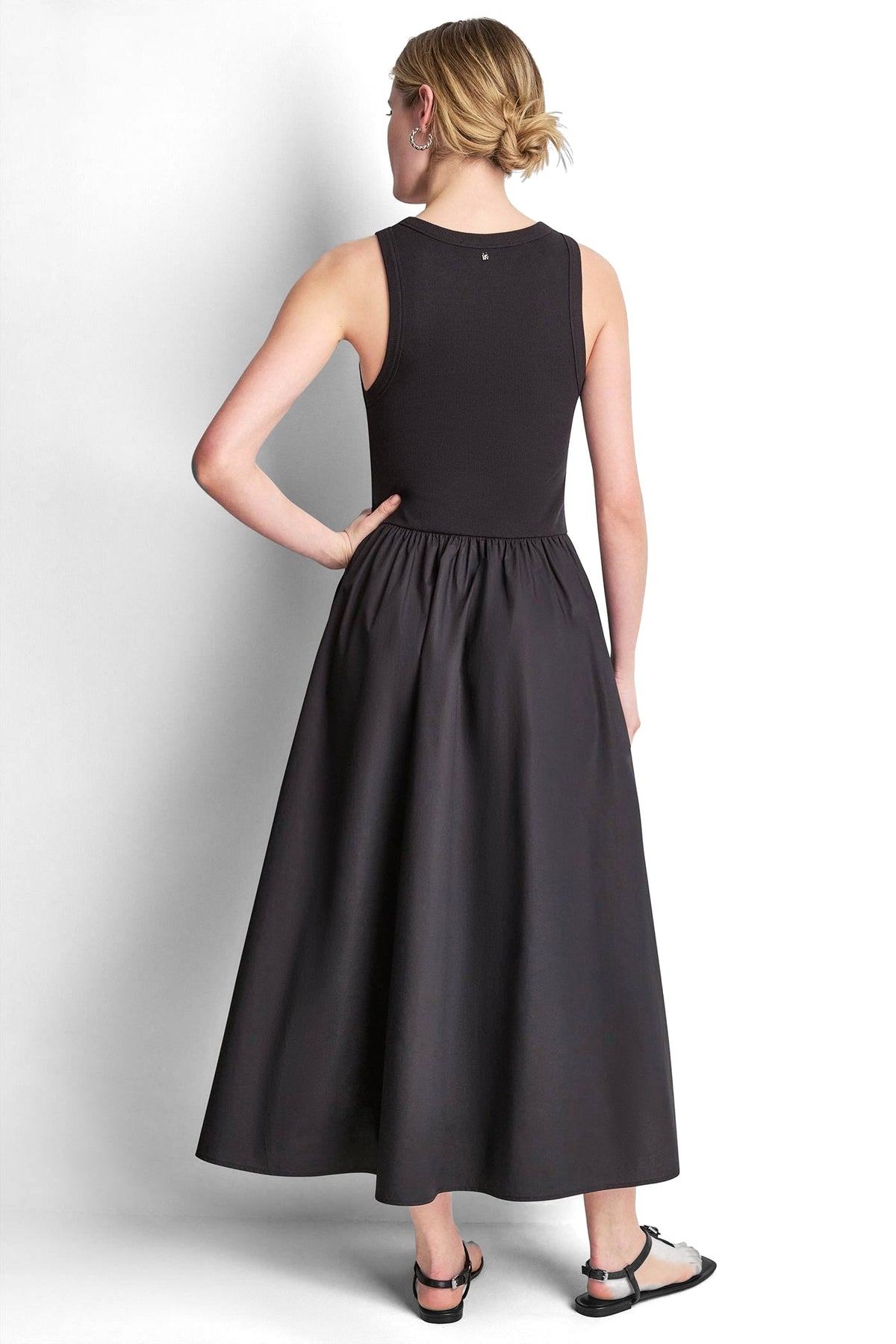 RIB HENLEY TANK MAXI DRESS