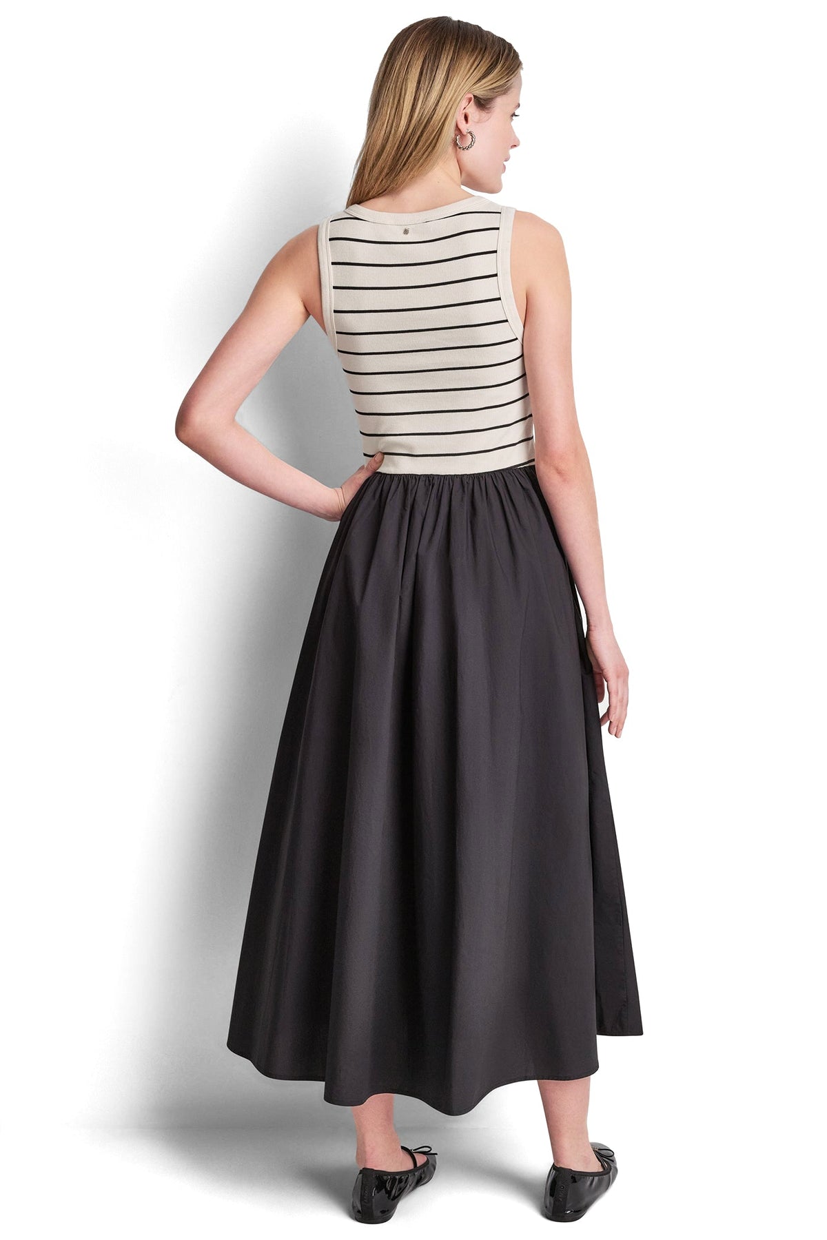 RIB HENLEY TANK MAXI DRESS