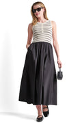 RIB HENLEY TANK MAXI DRESS