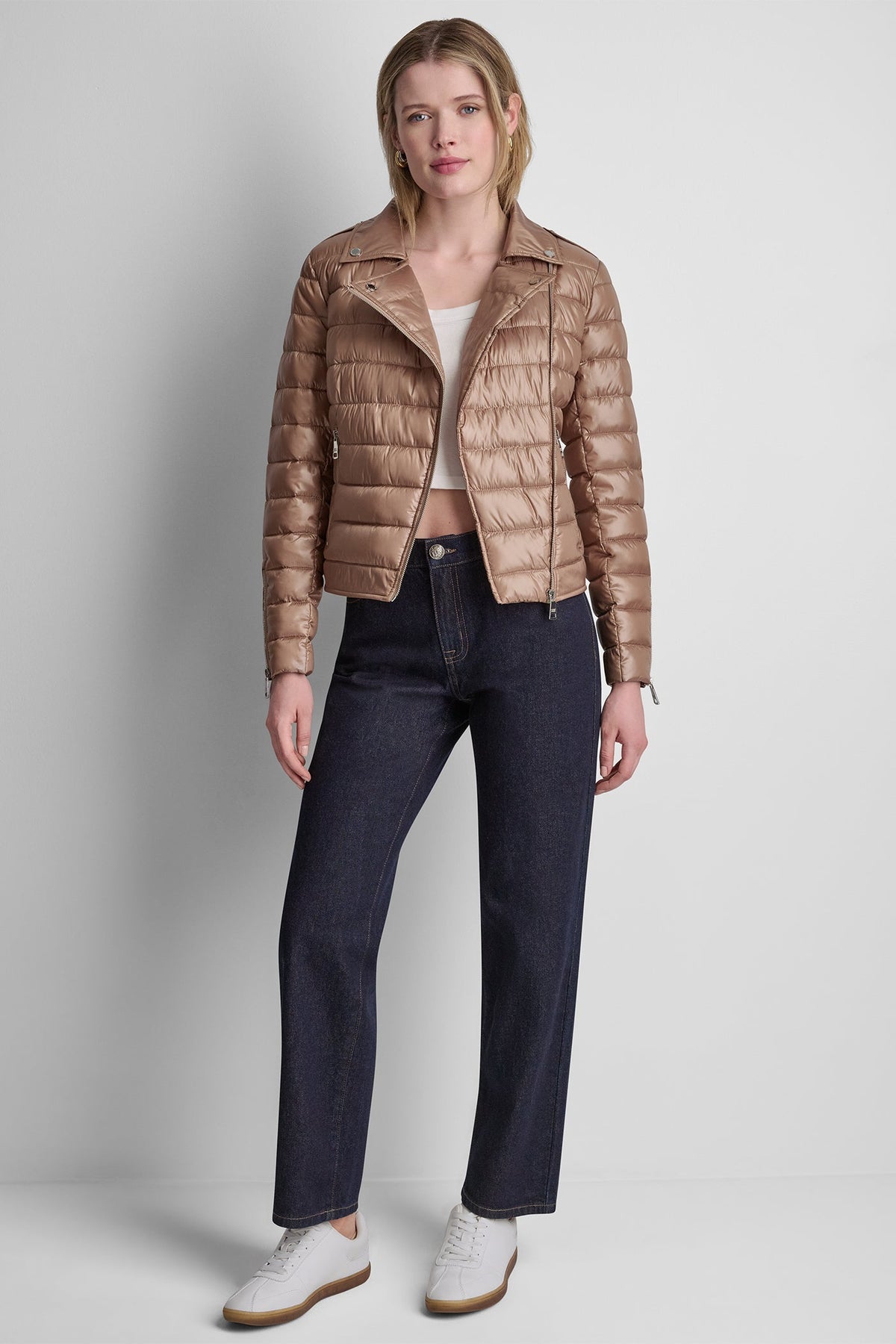 MOTO STYLE PUFFER JACKET