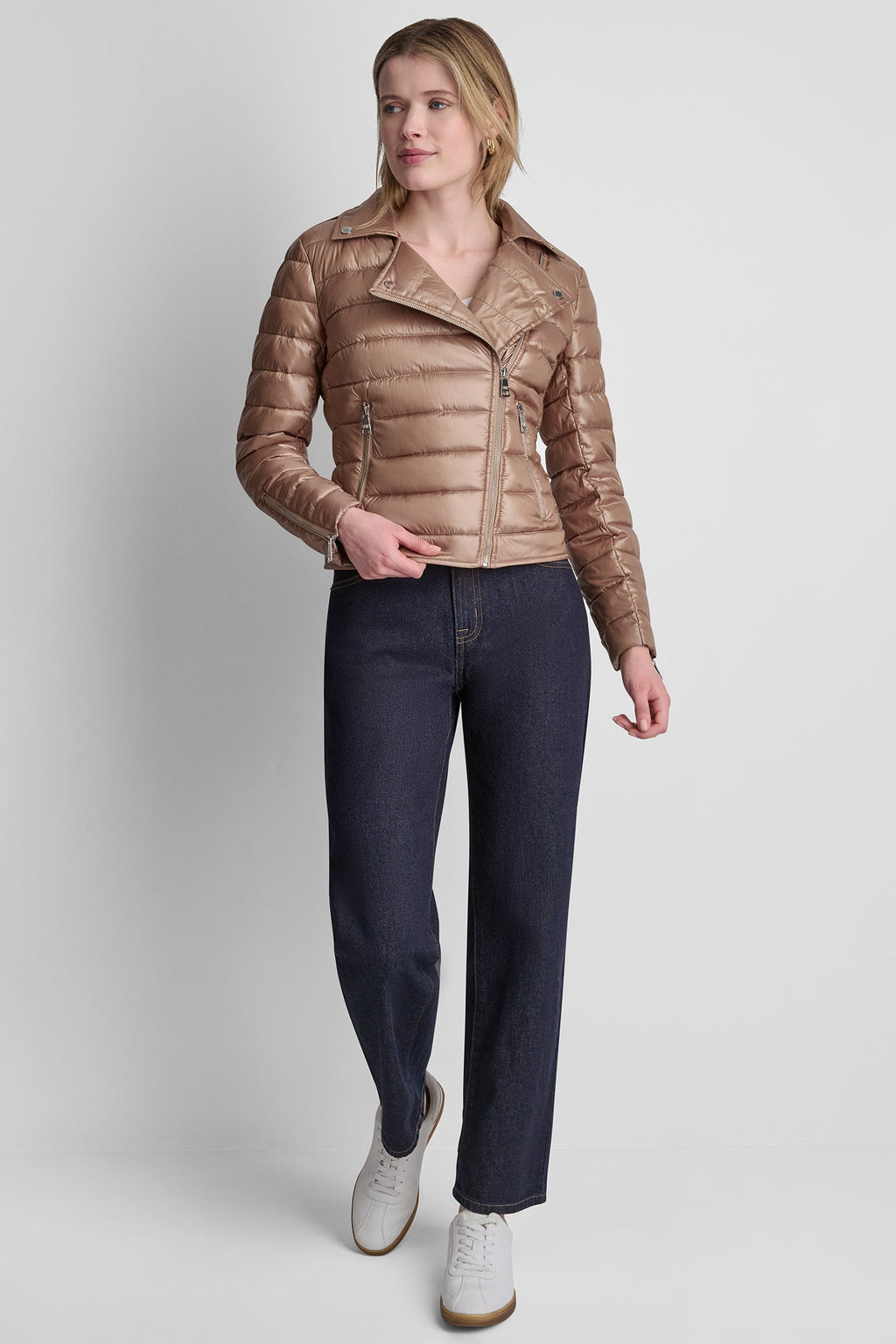 MOTO STYLE PUFFER JACKET