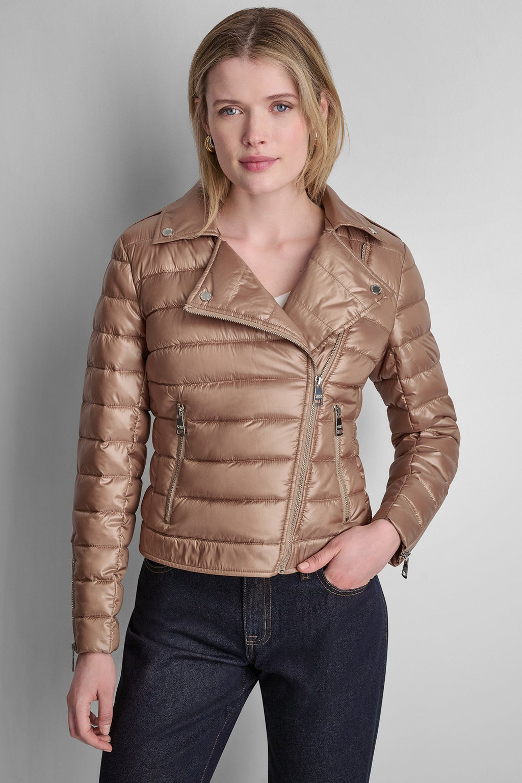 MOTO STYLE PUFFER JACKET
