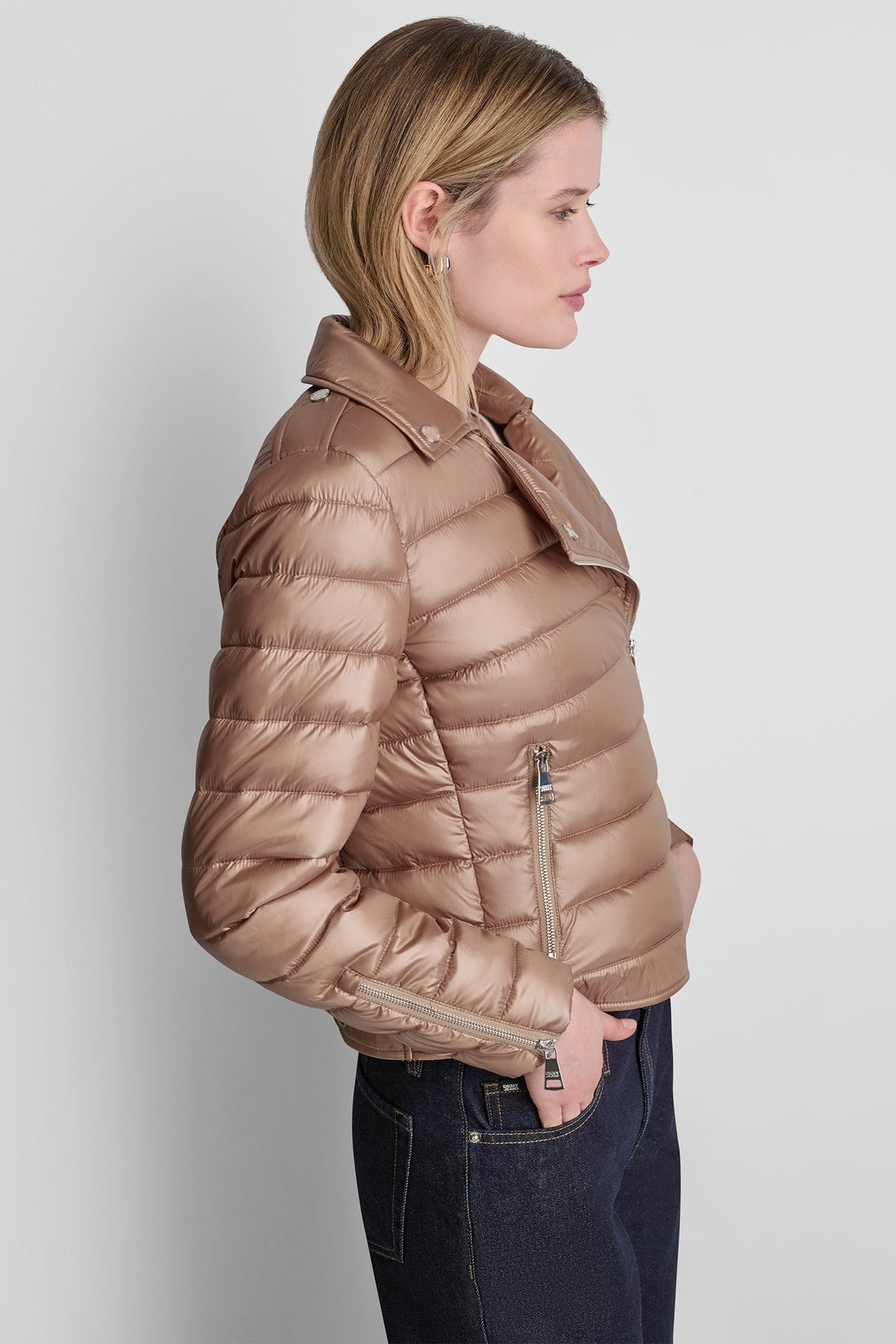 MOTO STYLE PUFFER JACKET