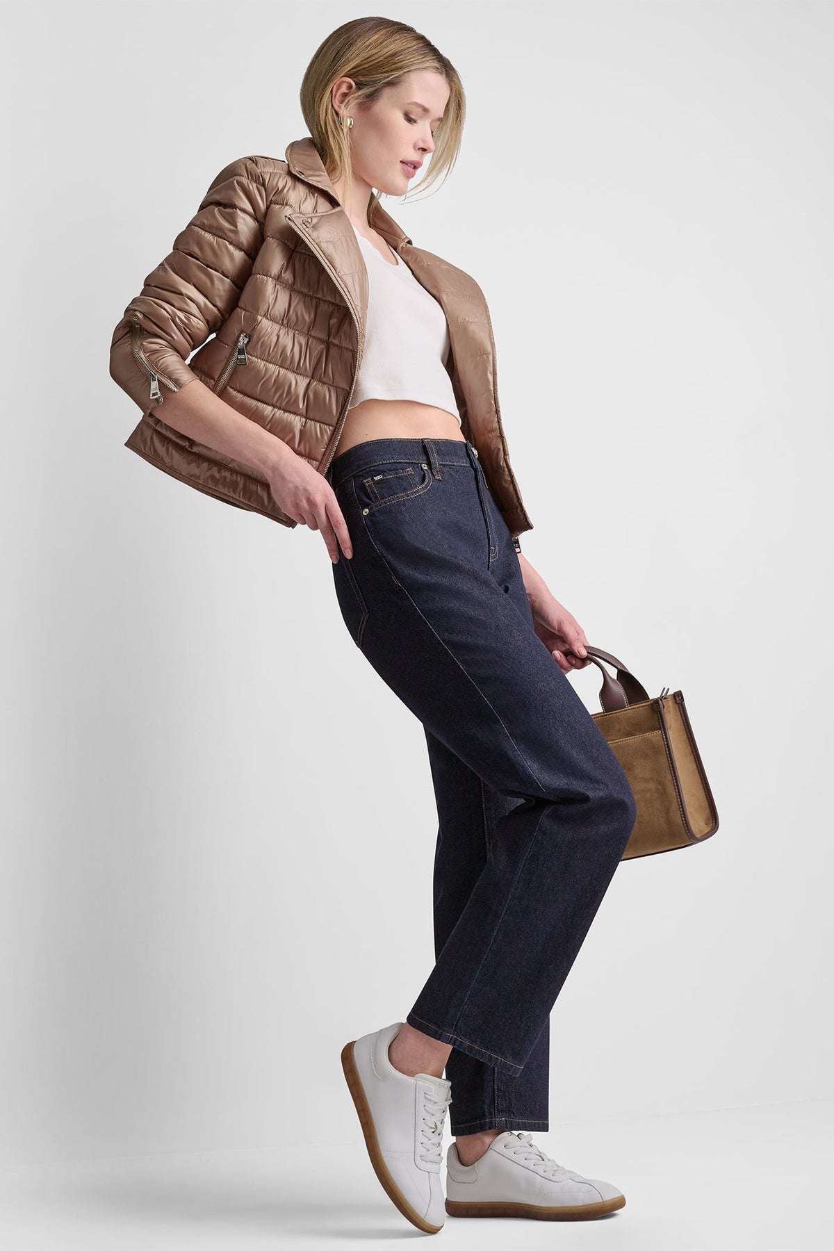 MOTO STYLE PUFFER JACKET