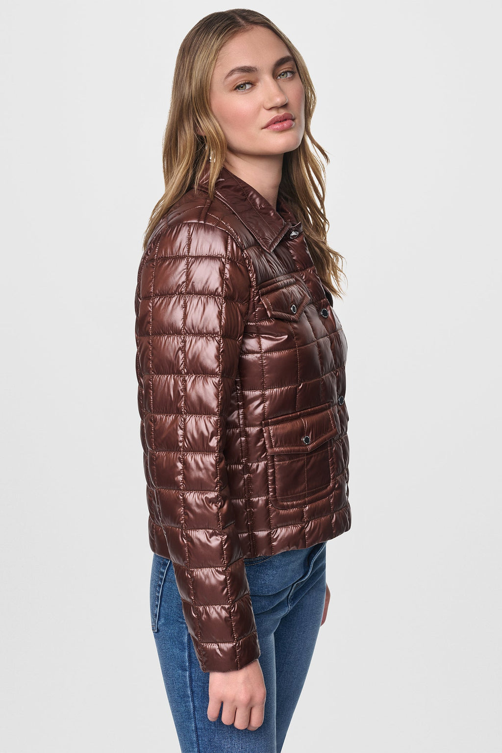 BOX QUILT PUFFER JACKET