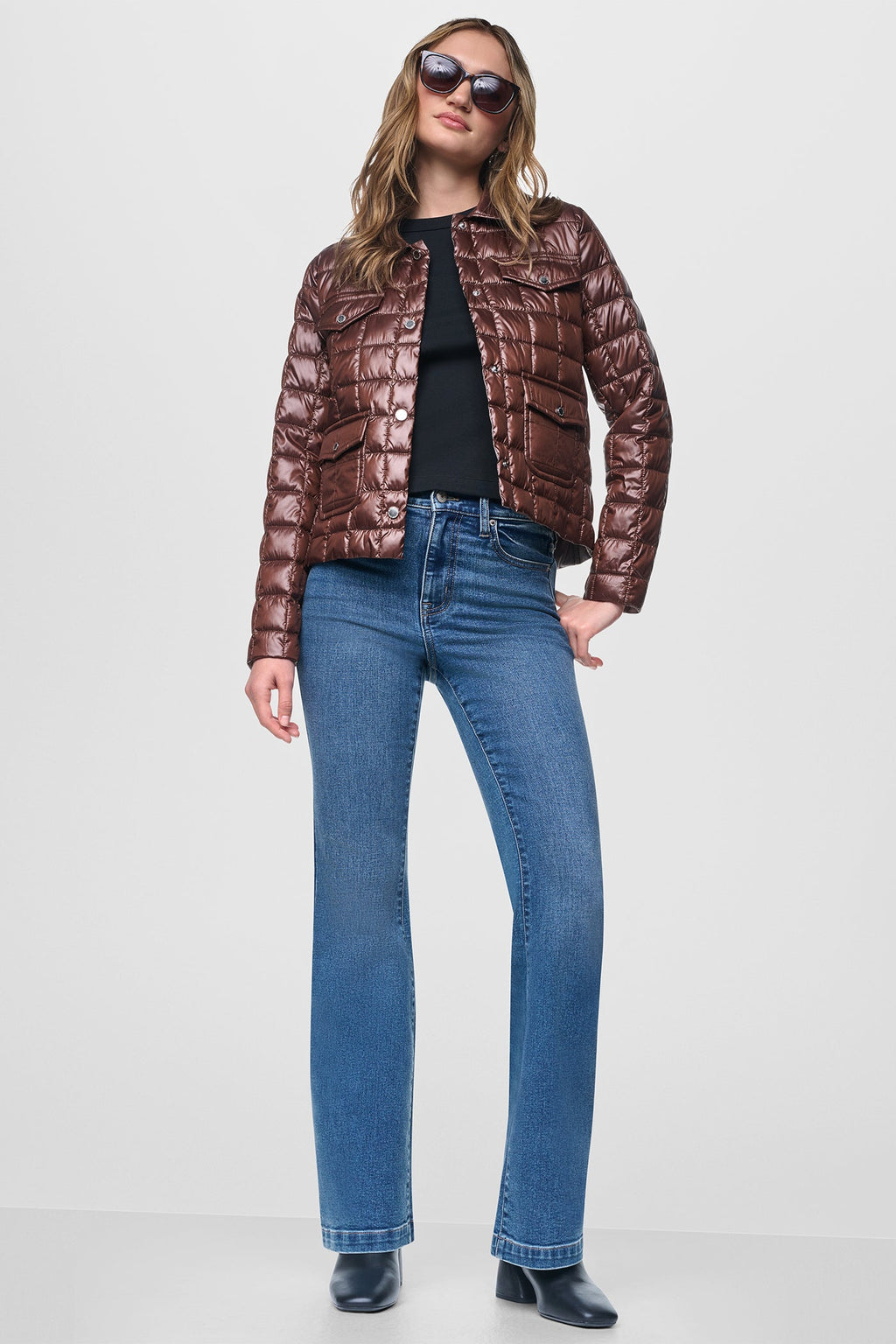 BOX QUILT PUFFER JACKET