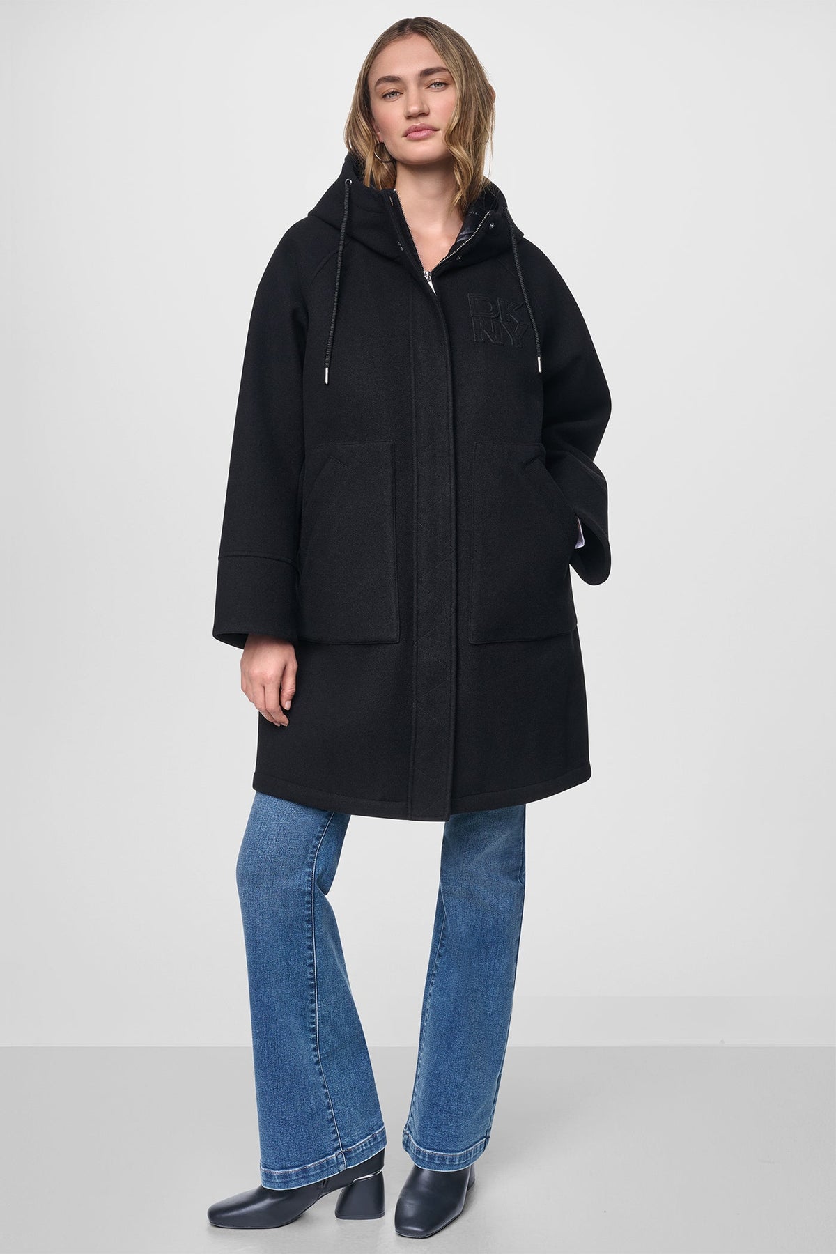 MIX MEDIA HOODED JACKET