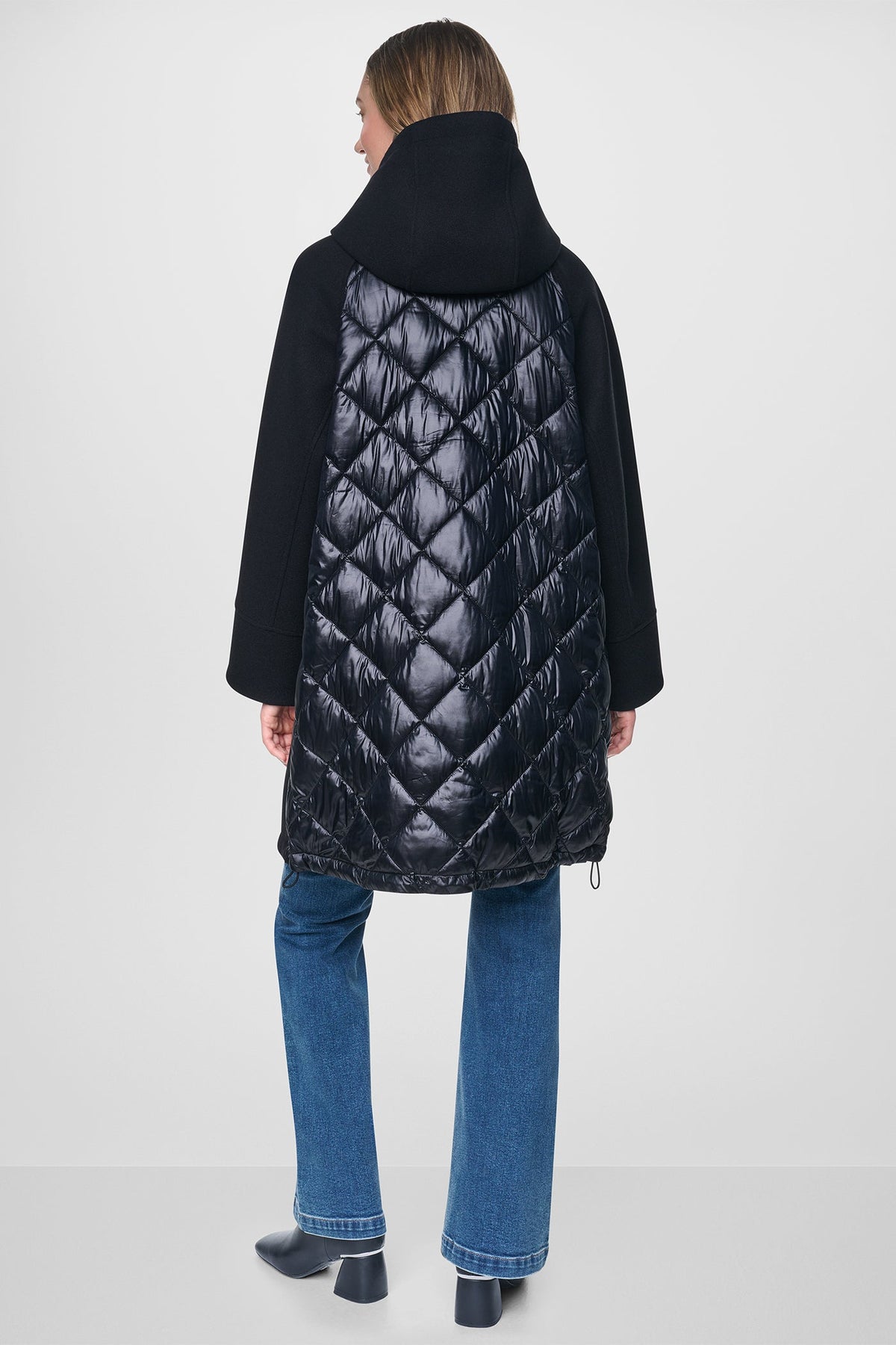 MIX MEDIA HOODED JACKET