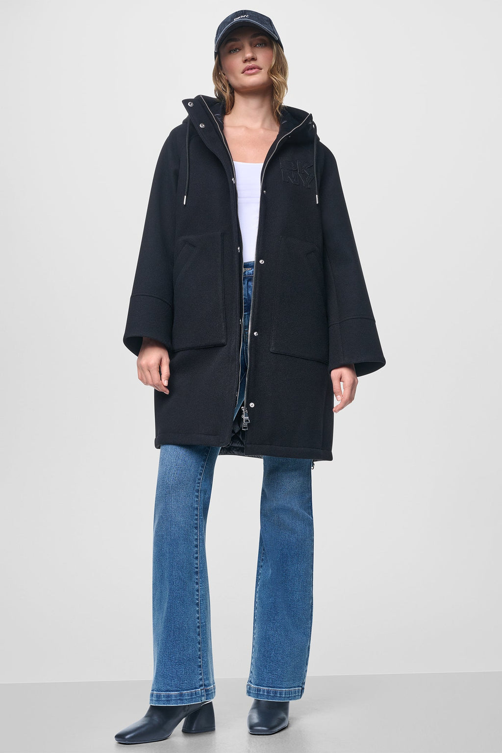 MIX MEDIA HOODED JACKET