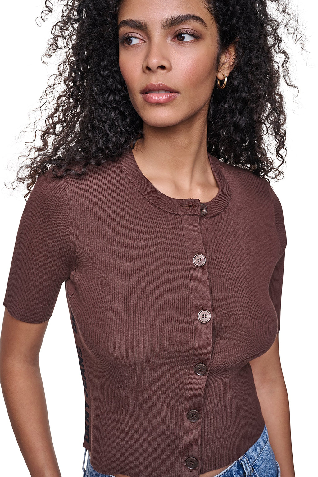 LOGO BUTTON CARDIGAN