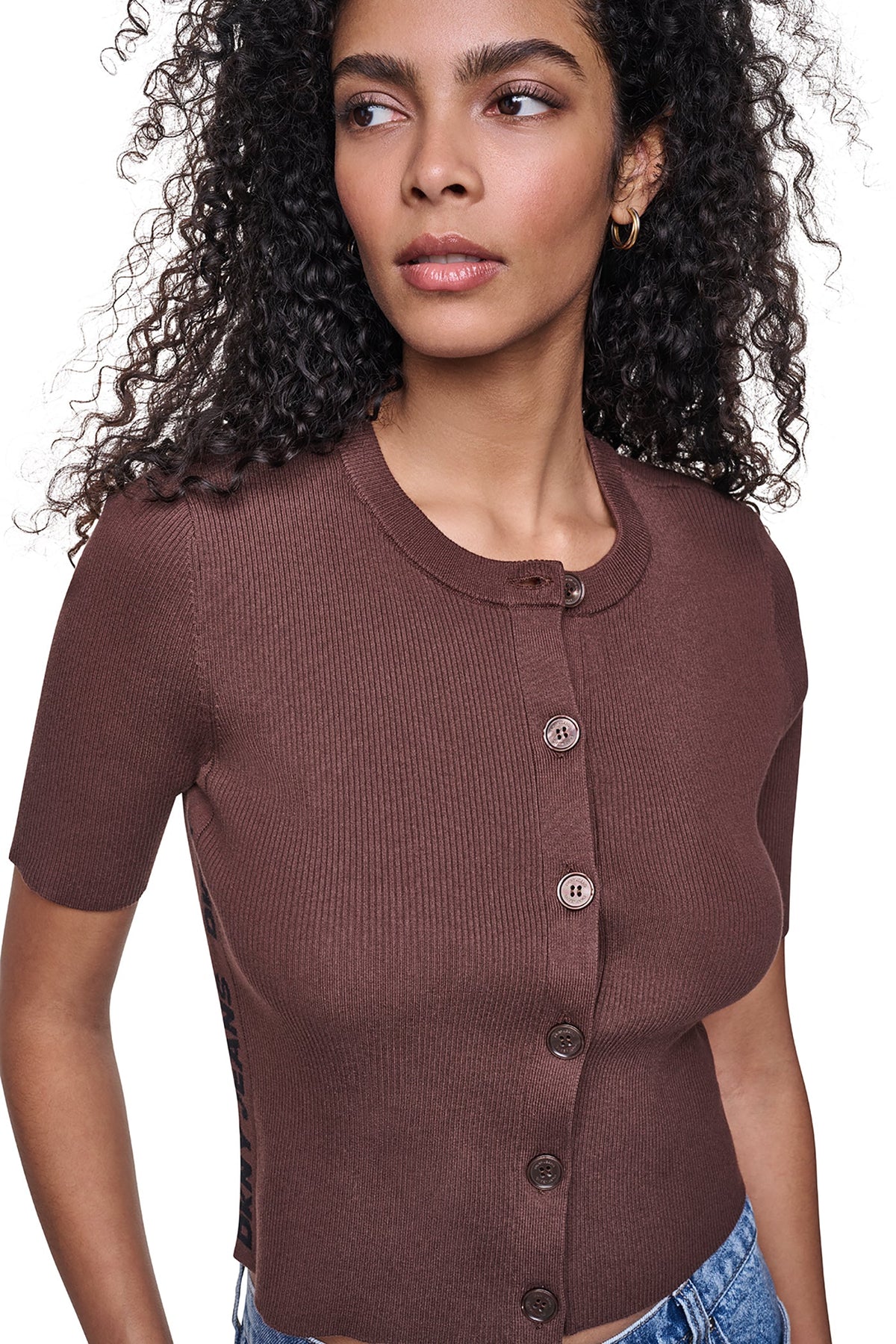 LOGO BUTTON CARDIGAN