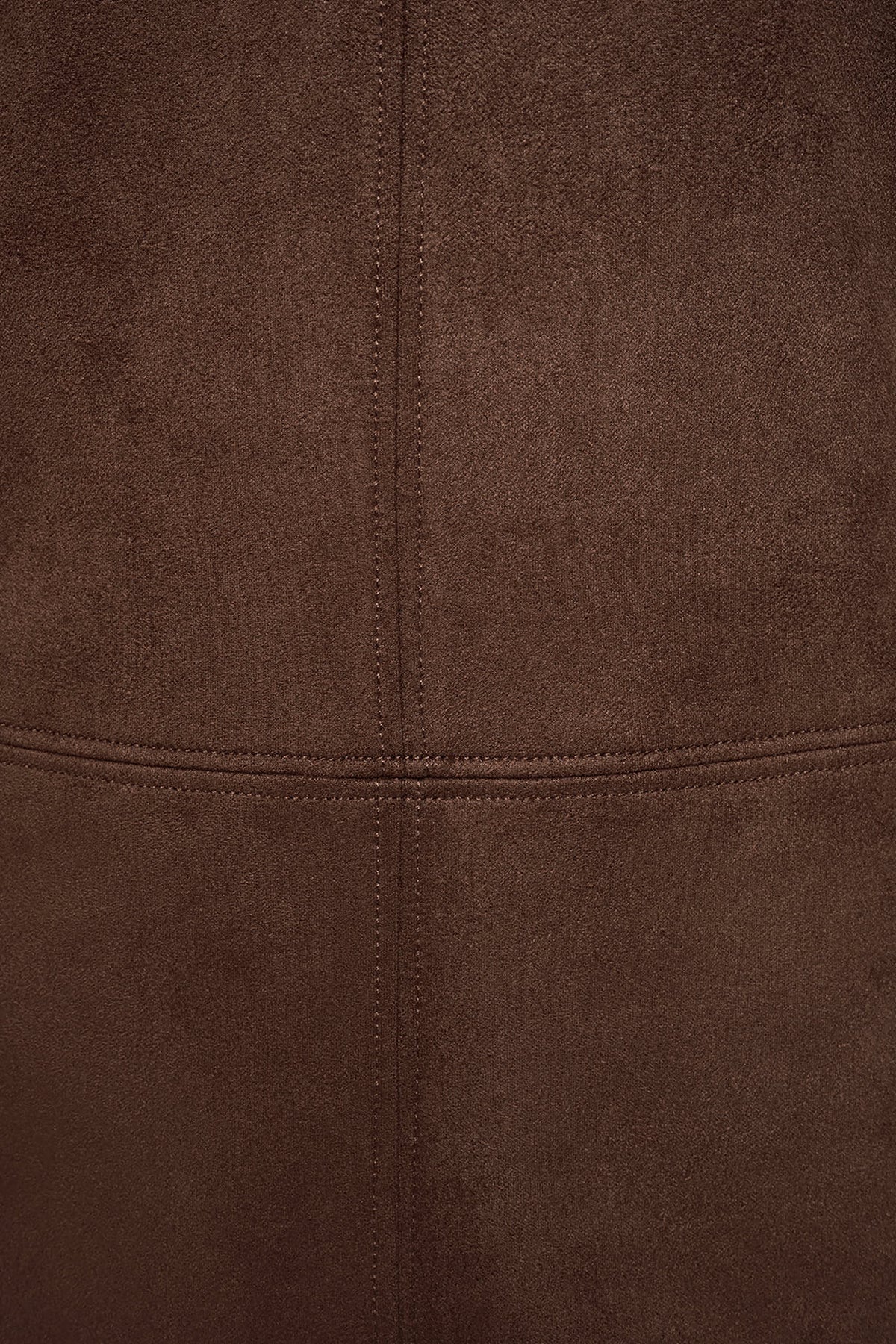 COLLARED FAUX SUEDE DRESS
