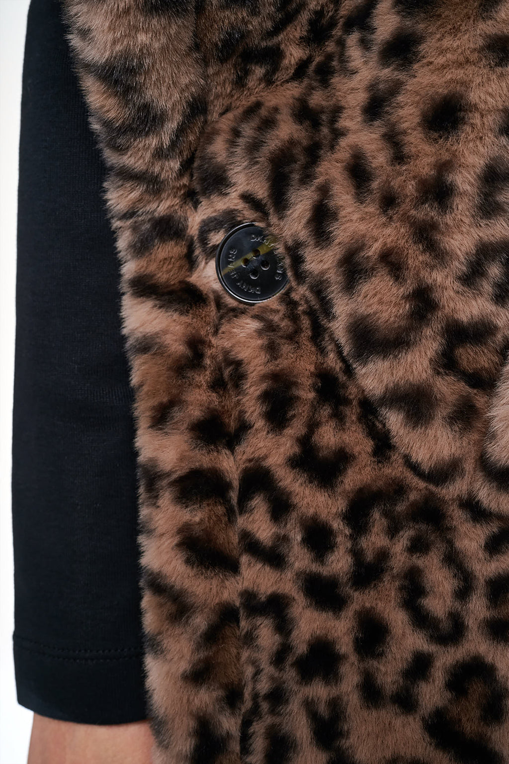 ASYMMETRICAL FAUX FUR PONCHO